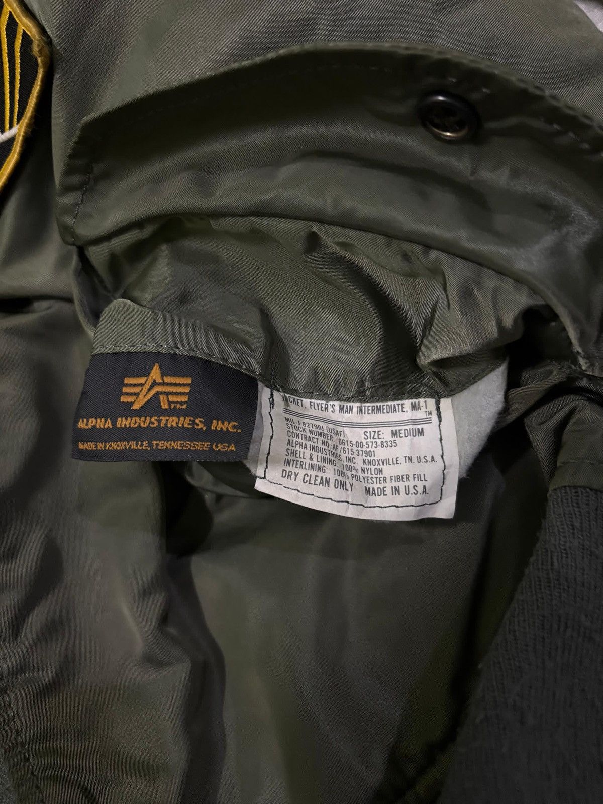 Alpha Industries VTG Alpha Industries MA-1 Jacket Destruct System Para rescue Size US M / EU 48-50 / 2 - 15 Thumbnail