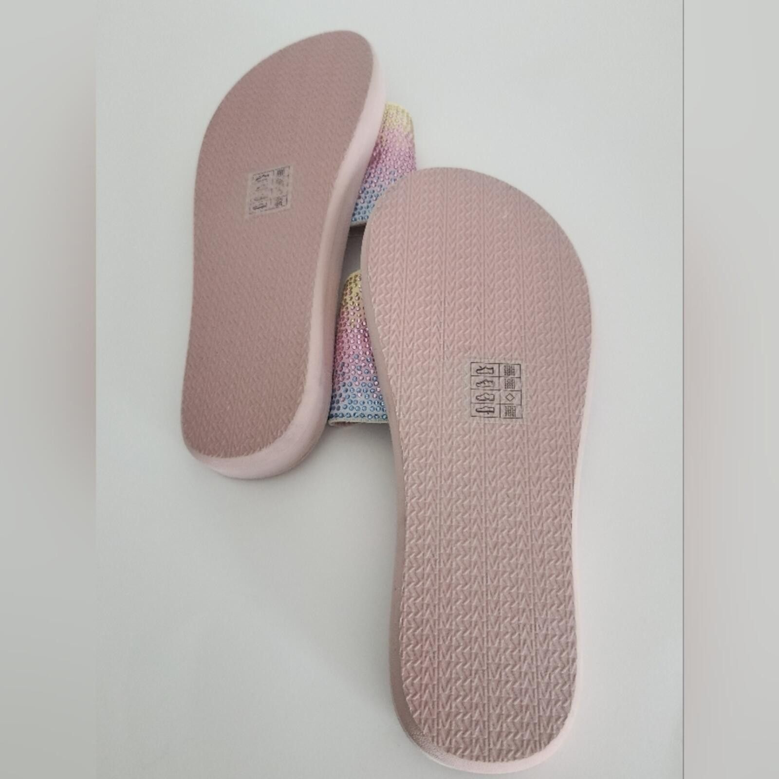 Michael Kors Michael Kors Pink Iridescent Crystal Slide Sandals Size US 8 / IT 38 - 6 Thumbnail