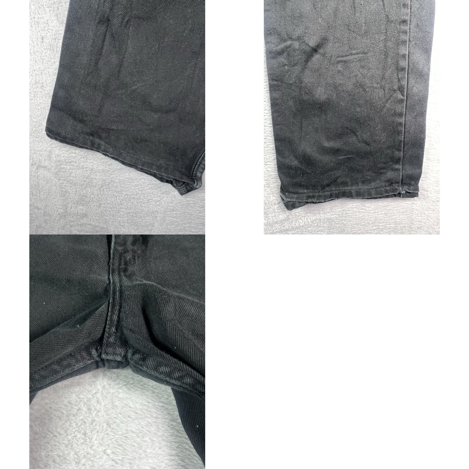 Levi's VINTAGE Levi's 751 Jeans Mens 34x32 Black Regular Fit Straight Leg Denim Workwear Size US 34 / EU 50 - 9 Thumbnail