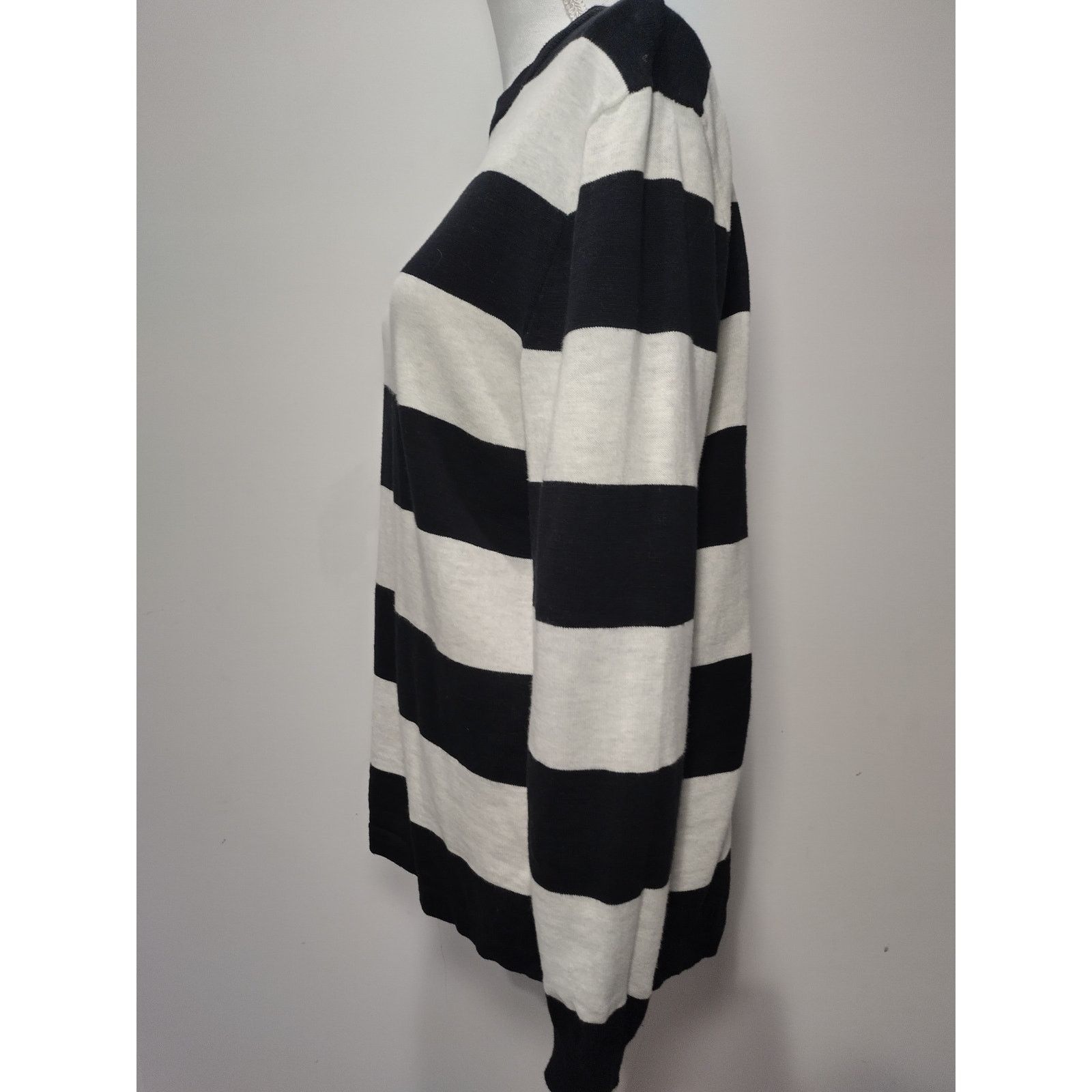 H&M H&M Womens Sweater Long Sleeves Crew Neck Knit Striped S Size S / US 4 / IT 40 - 6 Thumbnail