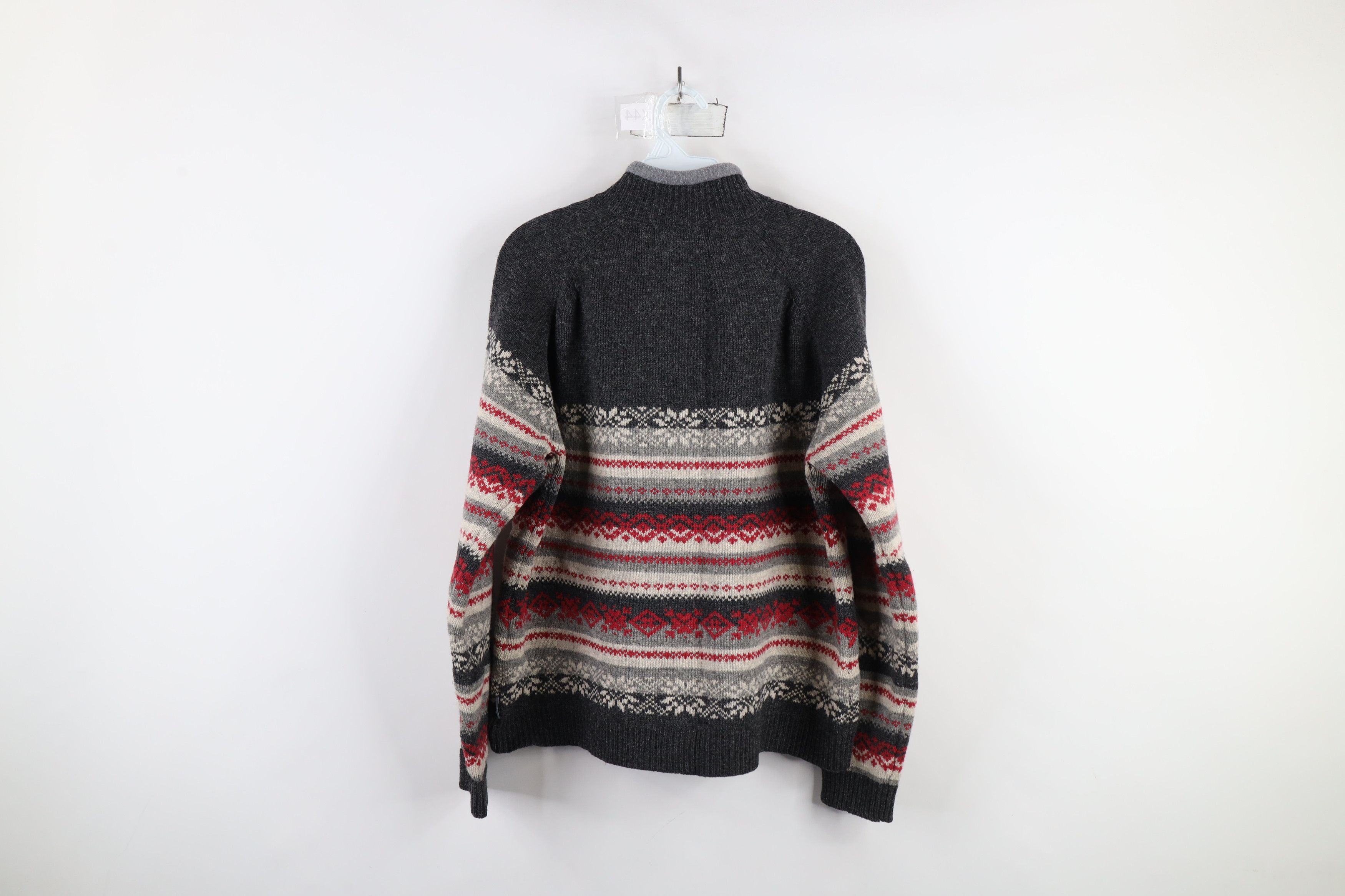 Vintage × Woolrich Woolen Mills Vintage Woolrich Knit Fair Isle Half Zip Pullover Sweater Size L / US 10 / IT 46 - 9 Thumbnail