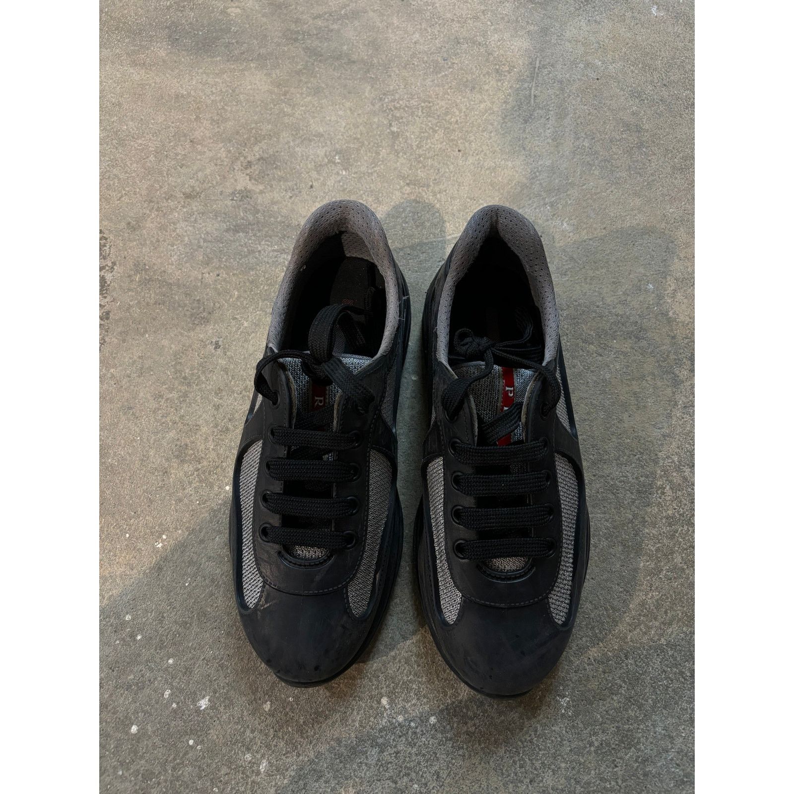Prada Prada Rubber Cup Black Grey Used 36 No Box Size US 5 / EU 37 - 2 Thumbnail