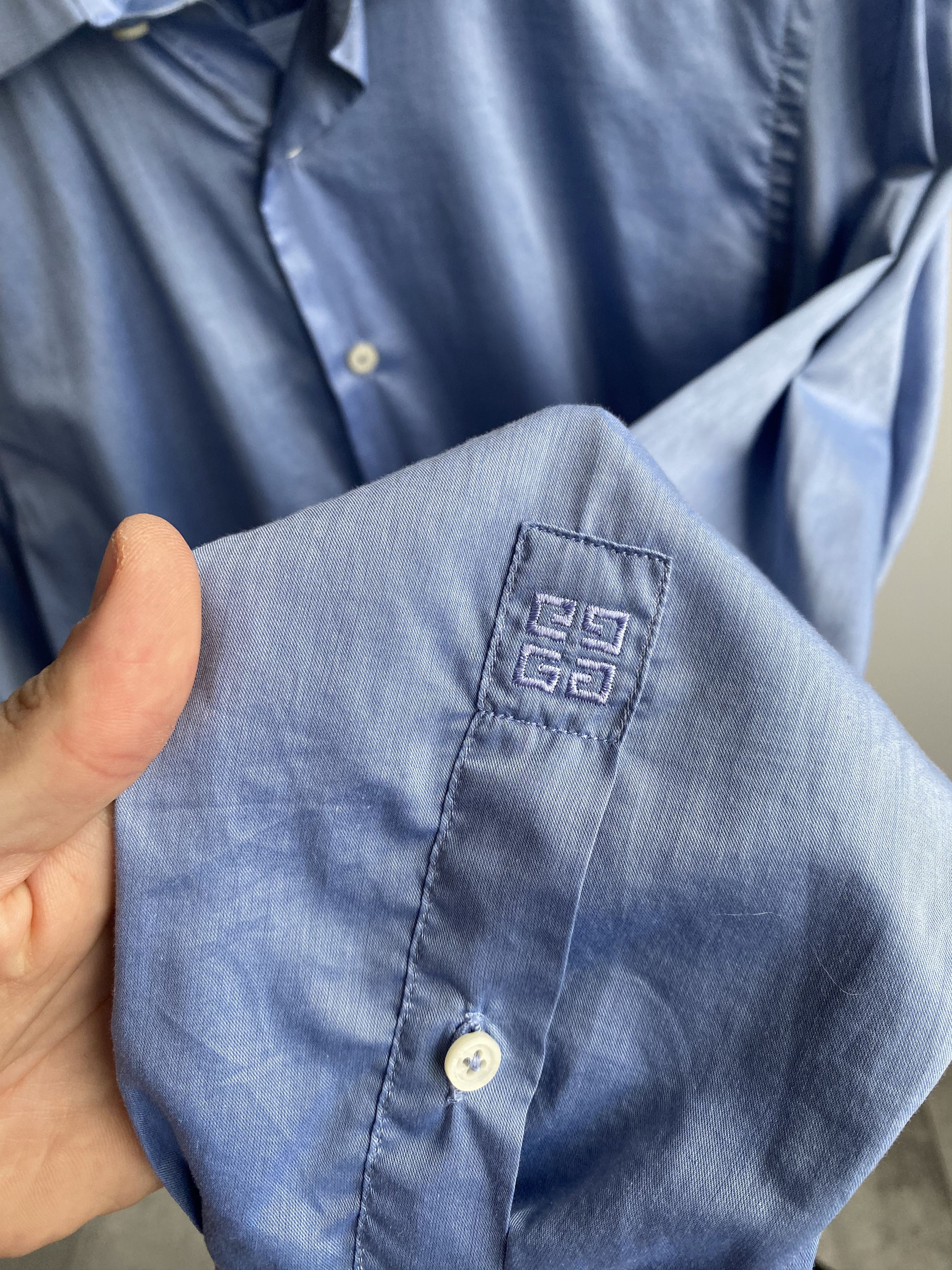 Givenchy GIVENCHY Paris Men’s Oxford Blue Shirt Size US M / EU 48-50 / 2 - 6 Thumbnail