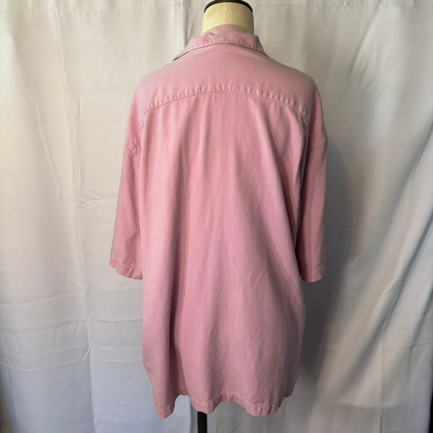 Tommy Bahama Tommy Bahama Silk Casual Button Down Shirt Pink Men XL Size US XL / EU 56 / 4 - 2 Thumbnail