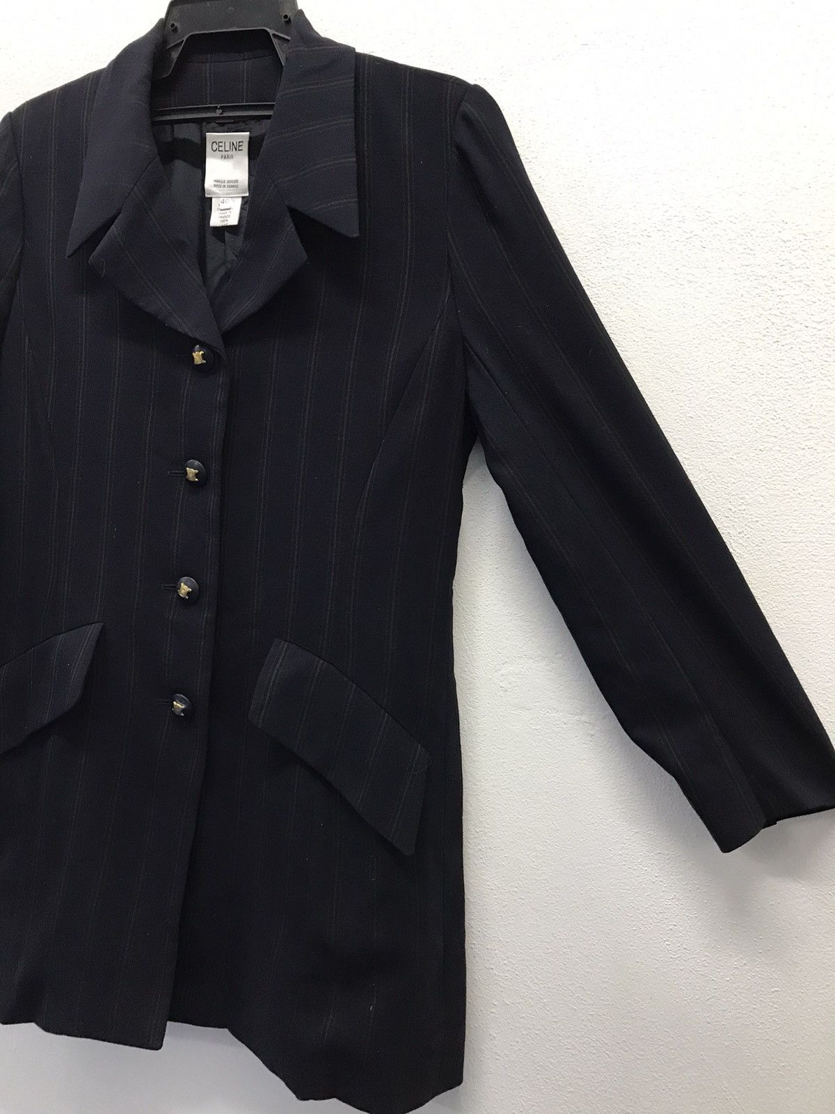 Celine Vintage Celine Made In France Laine Wool Lana Jacket Size US M / EU 48-50 / 2 - 5 Thumbnail