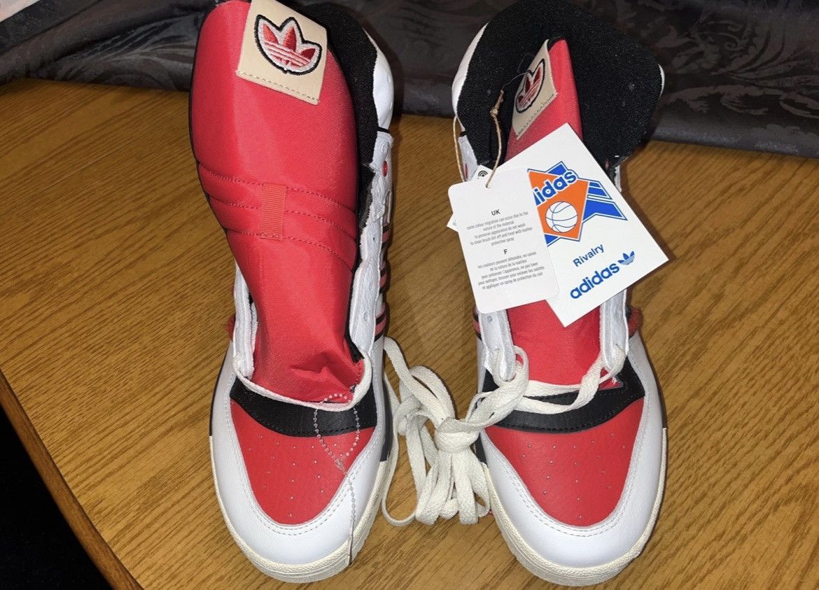 Adidas Adidas RIVALRY Hi (Cloud White Glory Red) Size US 9.5 / EU 42-43 - 3 Thumbnail