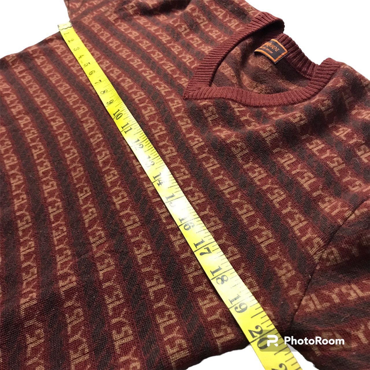 Vintage Vintage All Over Print Yves Saint Lauren Knit Wear Size US M / EU 48-50 / 2 - 8 Thumbnail