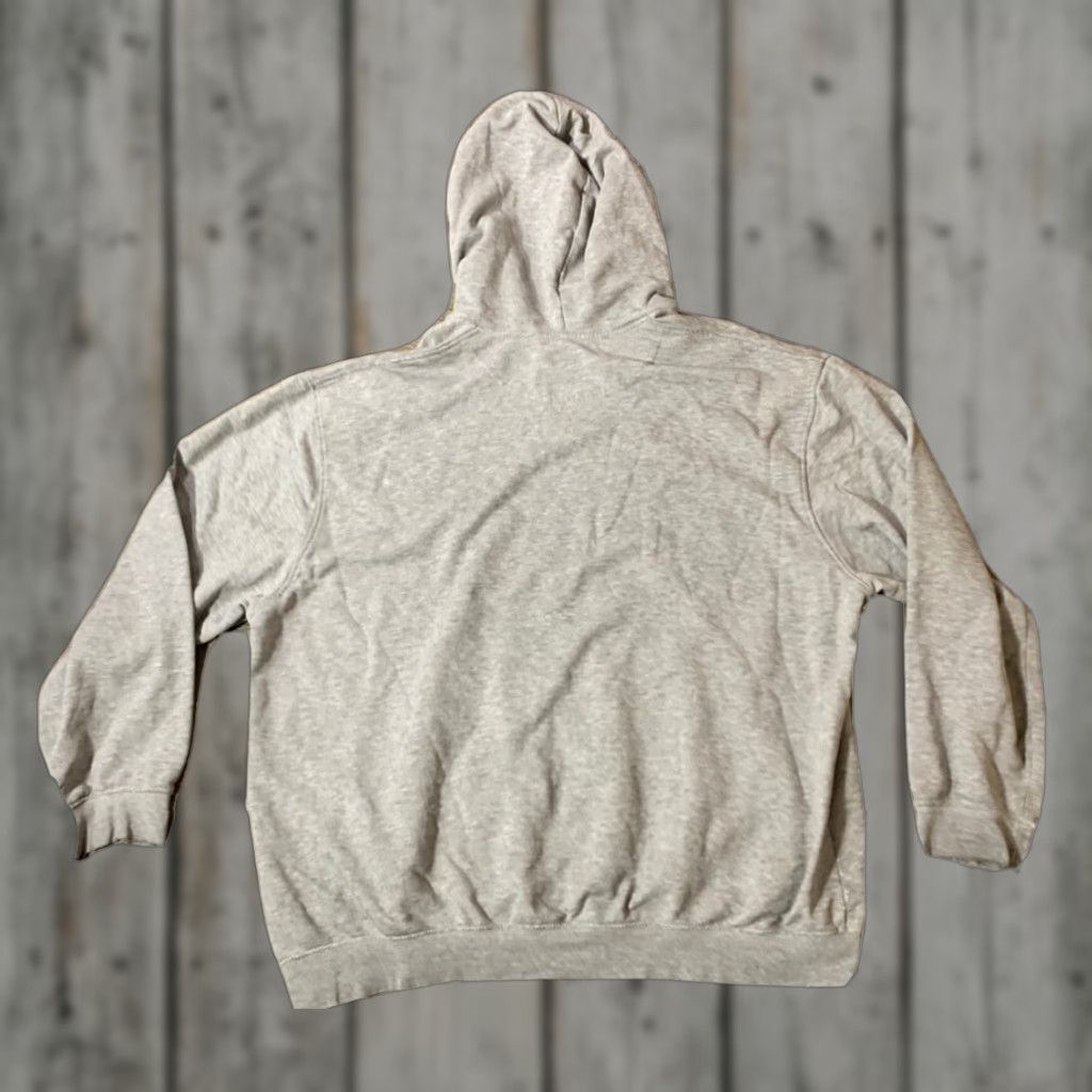 Nike Nike Embroidered Swoosh Men's Distressed Gray Pullover Hoodie 2XL Gray Size US XXL / EU 58 / 5 - 1 Thumbnail