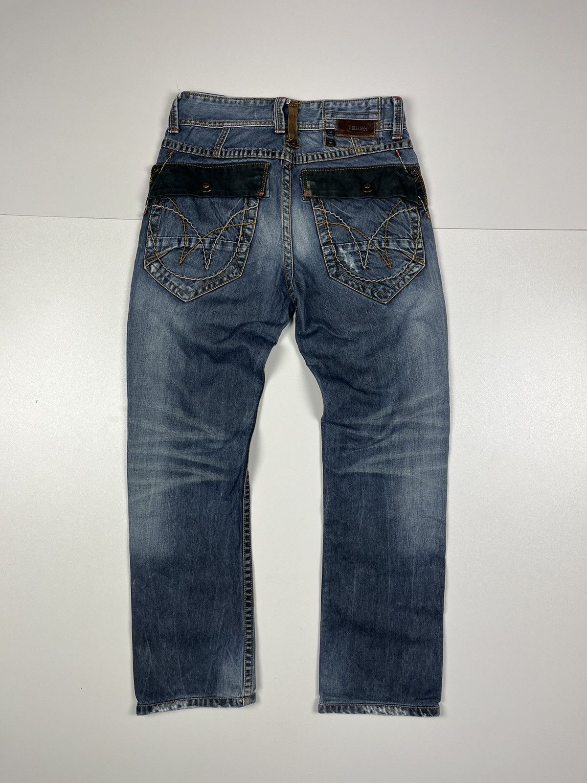 Japanese Brand TOUGH JEANSMITH BLUE DENIM PANTS JEANS Size US 29 - 2 Thumbnail