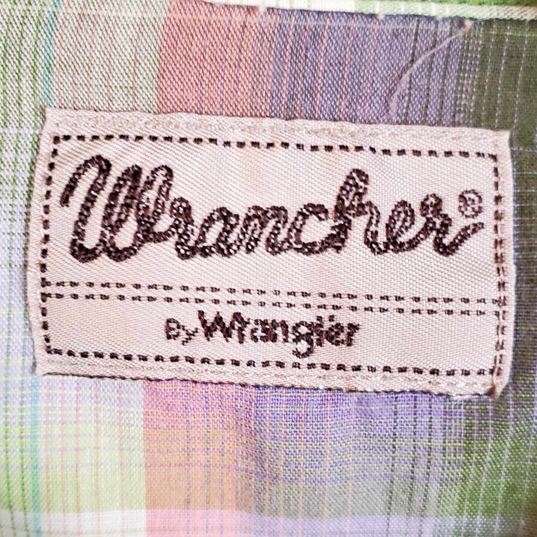 Wrangler VINTAGE Wrangler Wrancher Pearl Snap Shirt Short Sleeves XL Cowboy Country Farm Size US XL / EU 56 / 4 - 2 Thumbnail