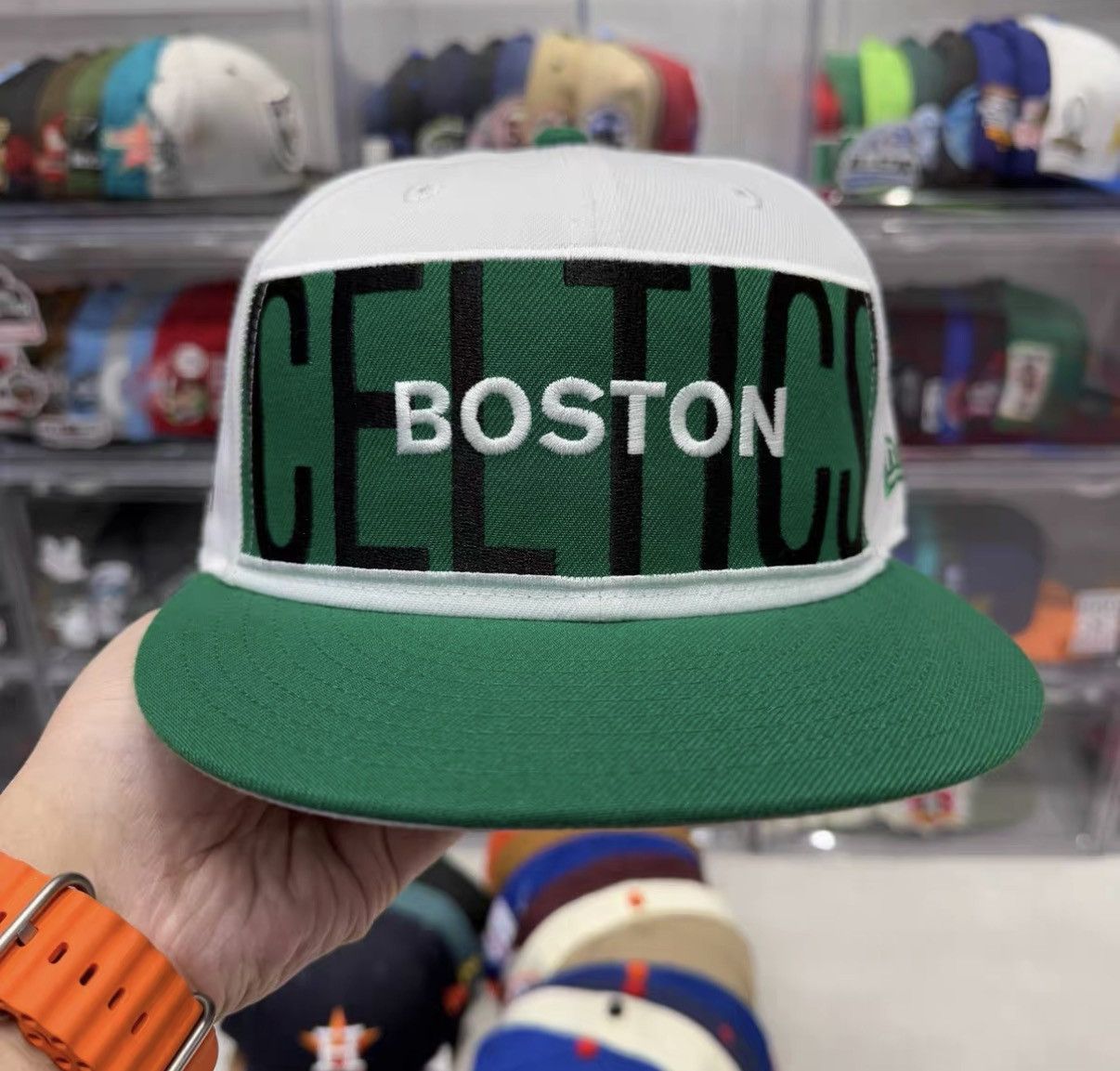 New Era New Era NBA Boston Celtics Flat Brim Baseball Cap J32 Size ONE SIZE - 2 Thumbnail