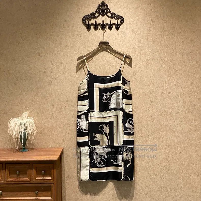 Hermes Hermes Printed Silk Slip Dress Size XS / US 0-2 / IT 36-38 - 3 Thumbnail