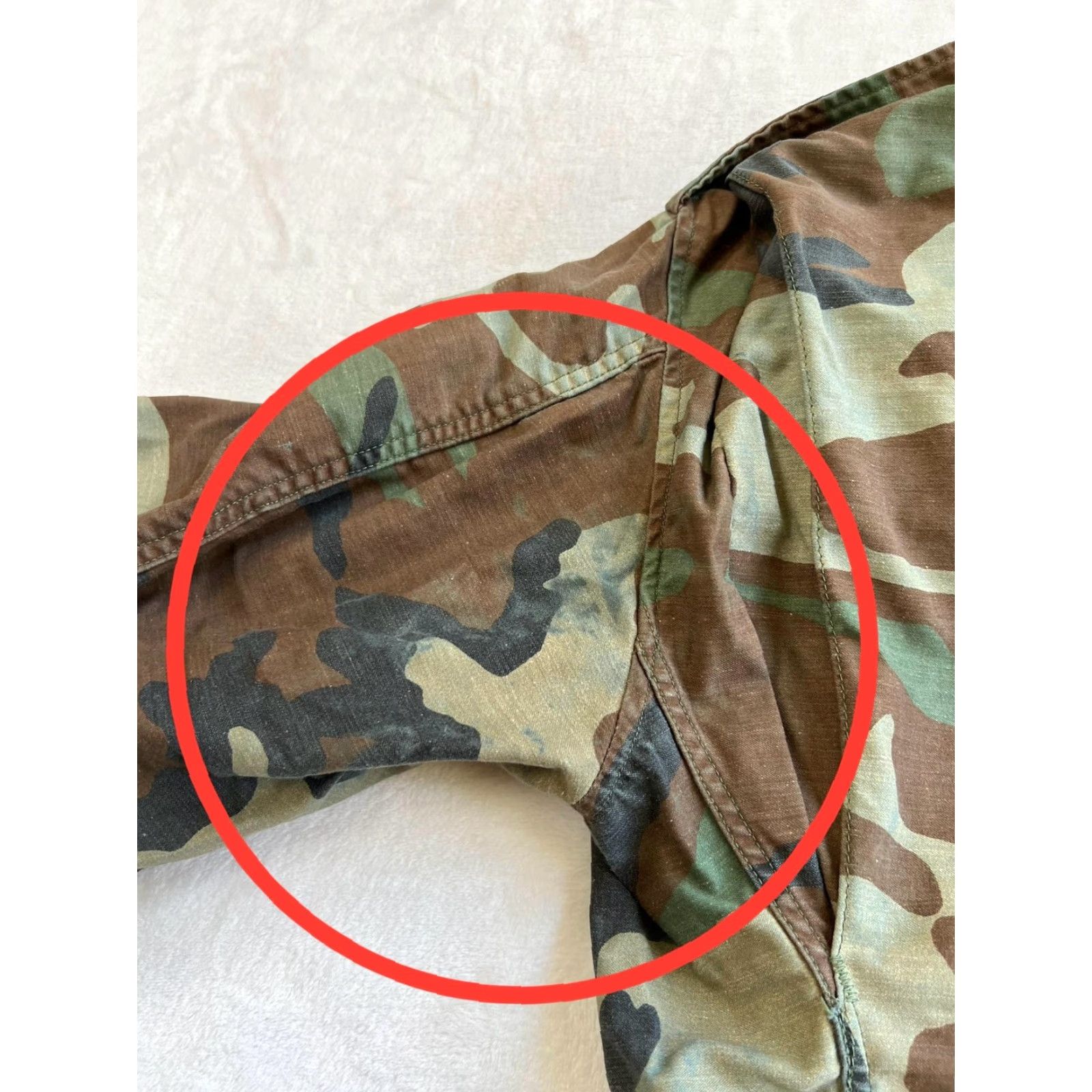 Alpha Industries VINTAGE US Army Jacket Mens Small M65 Woodland Camo Cold Weather Military 90s Size US S / EU 44-46 / 1 - 6 Thumbnail