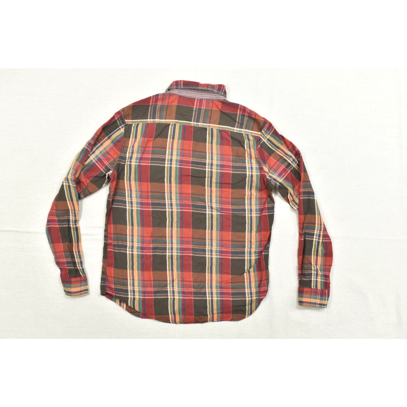 Vintage Heritage 1981 Mens Shirt Plaid Western Snap Button Long Sleeve Collared Cotton Red Brown M Size US M / EU 48-50 / 2 - 2 Thumbnail