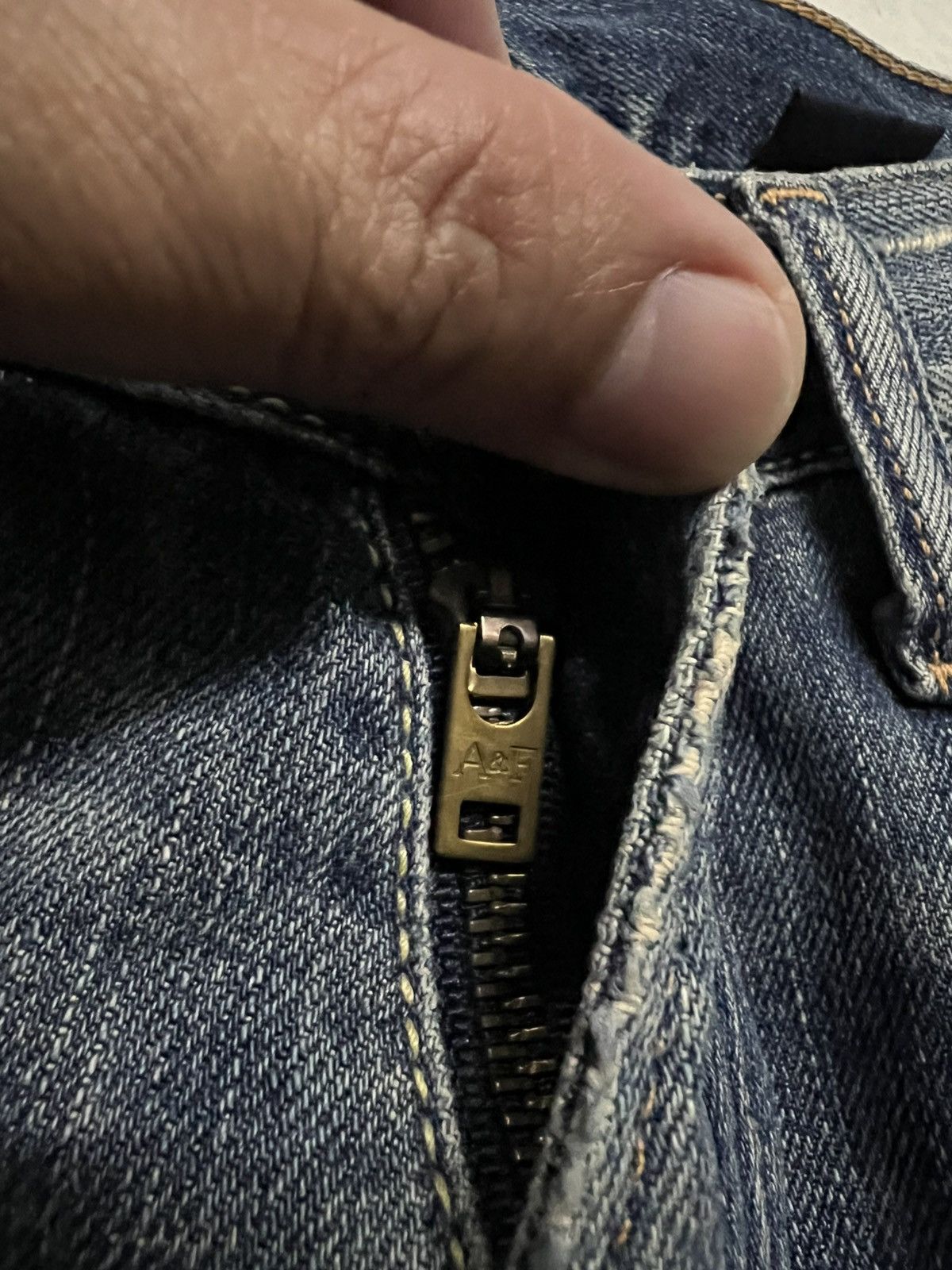 Japanese Brand 💥Flare💥Vintage Abercrombie & Fitch Distress Ripped Jean Size US 32 / EU 48 - 11 Thumbnail