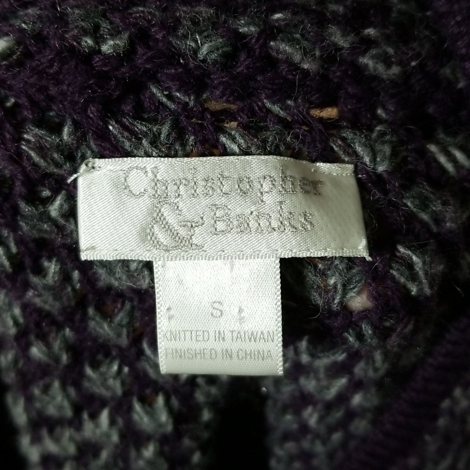Other Christopher & Banks Purple Knit Cardigan Sweater Size S / US 4 / IT 40 - 5 Thumbnail