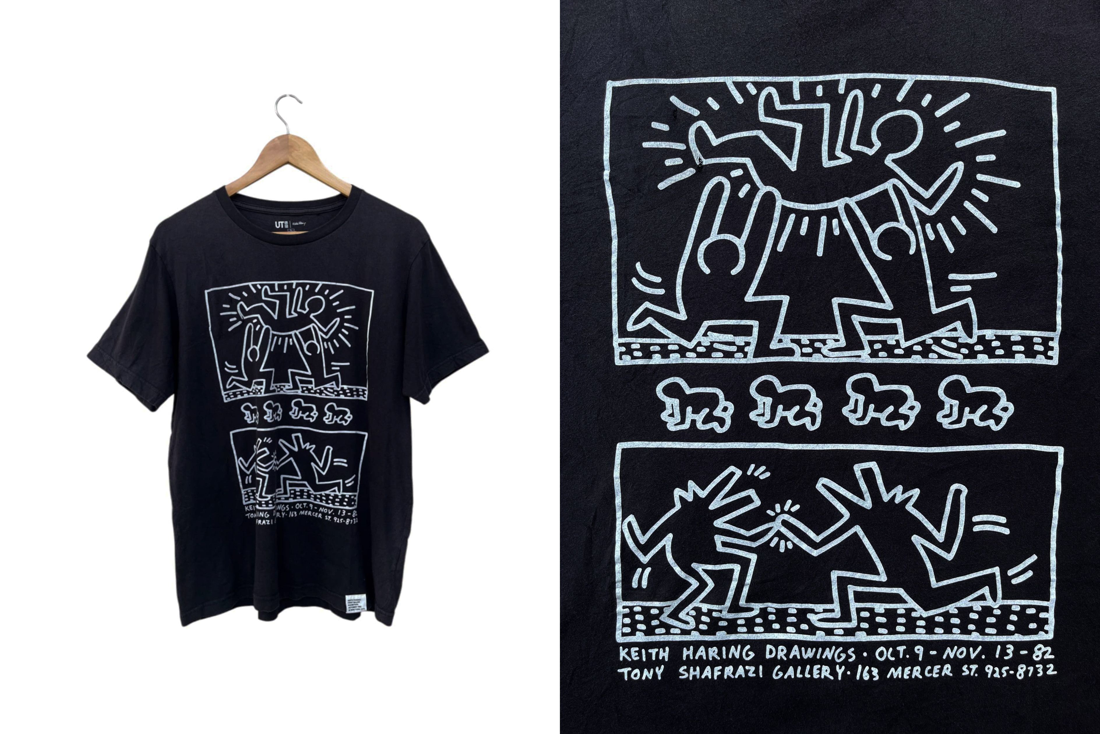 Uniqlo Uniqlo x Keith Haring Tshirt, doodles printed, defect Size US L / EU 52-54 / 3 - 5 Thumbnail
