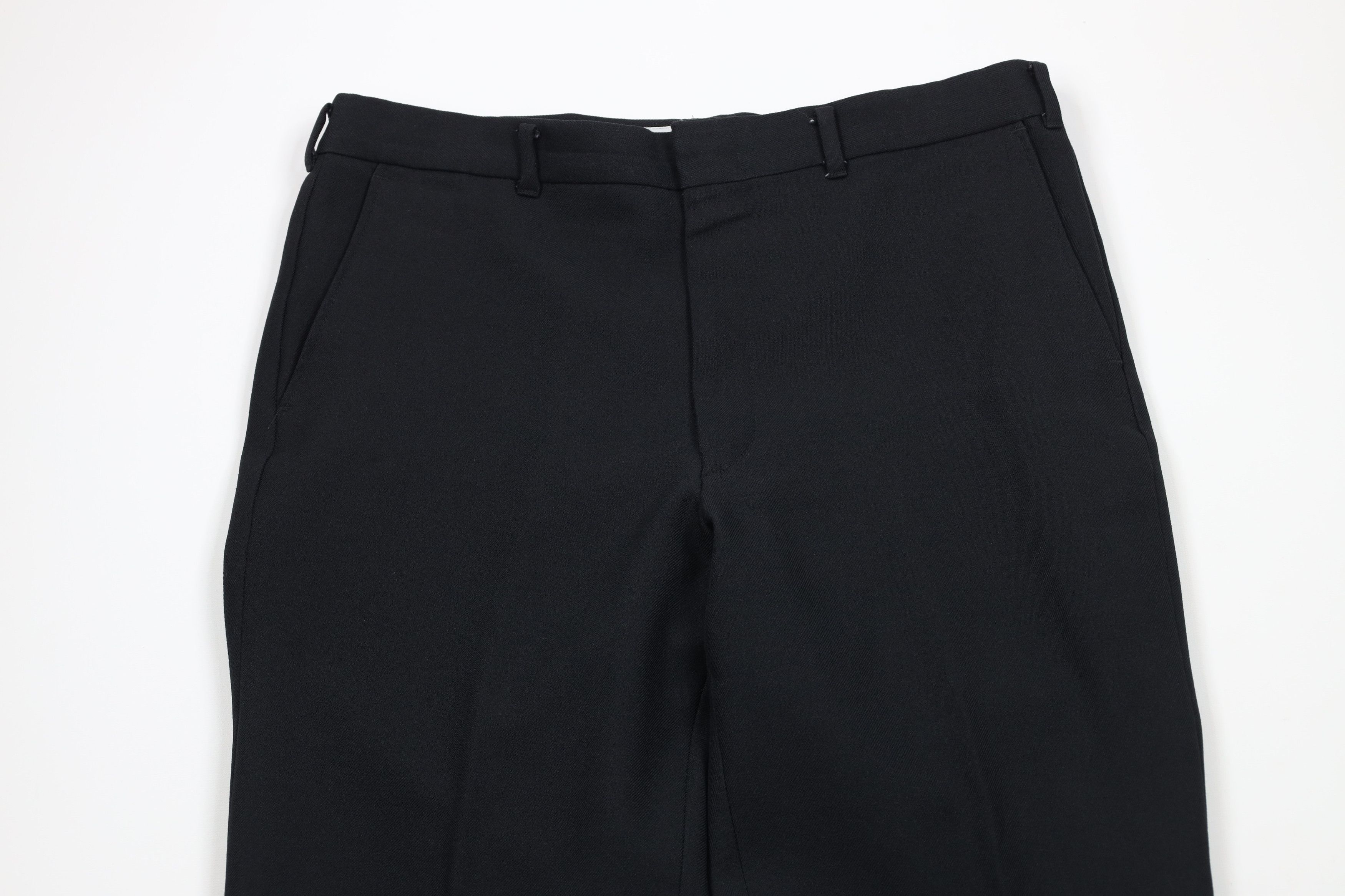 Vintage Vintage 70s Streetwear Flared Wide Leg Chino Pants Black USA Size US 32 / EU 48 - 2 Thumbnail