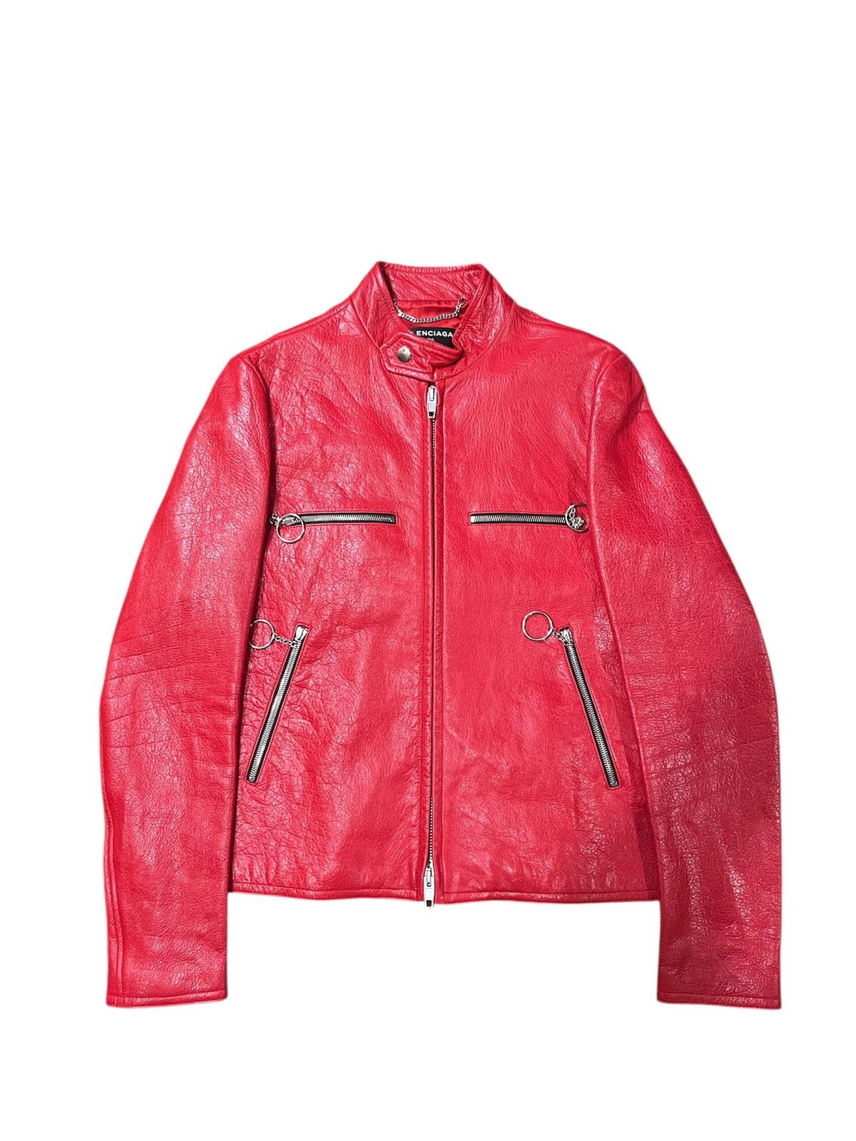 Balenciaga Moto Ring Leather Jacket