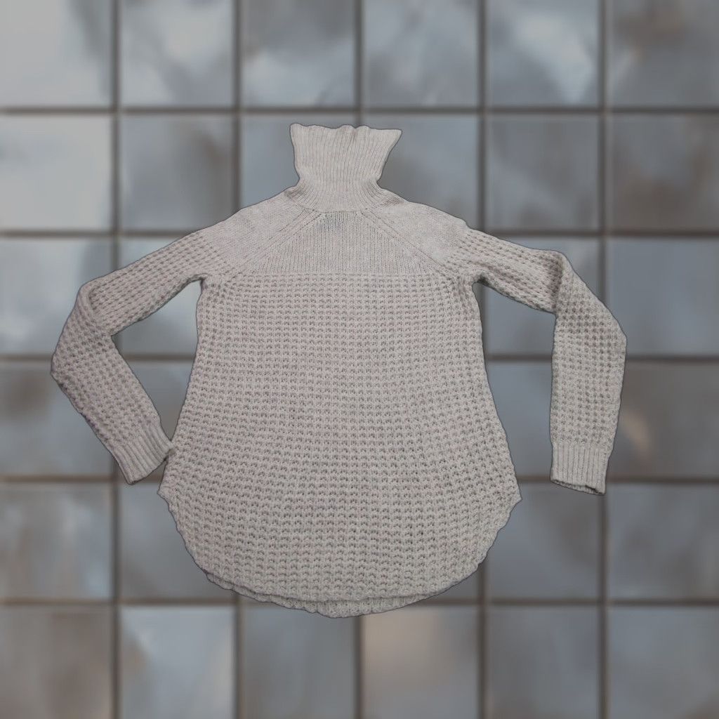 Abercrombie & Fitch Abercrombie & Fitch Sweater Womens XS White Turtleneck Tunic Raglan Knit Size XS / US 0-2 / IT 36-38 - 1 Thumbnail