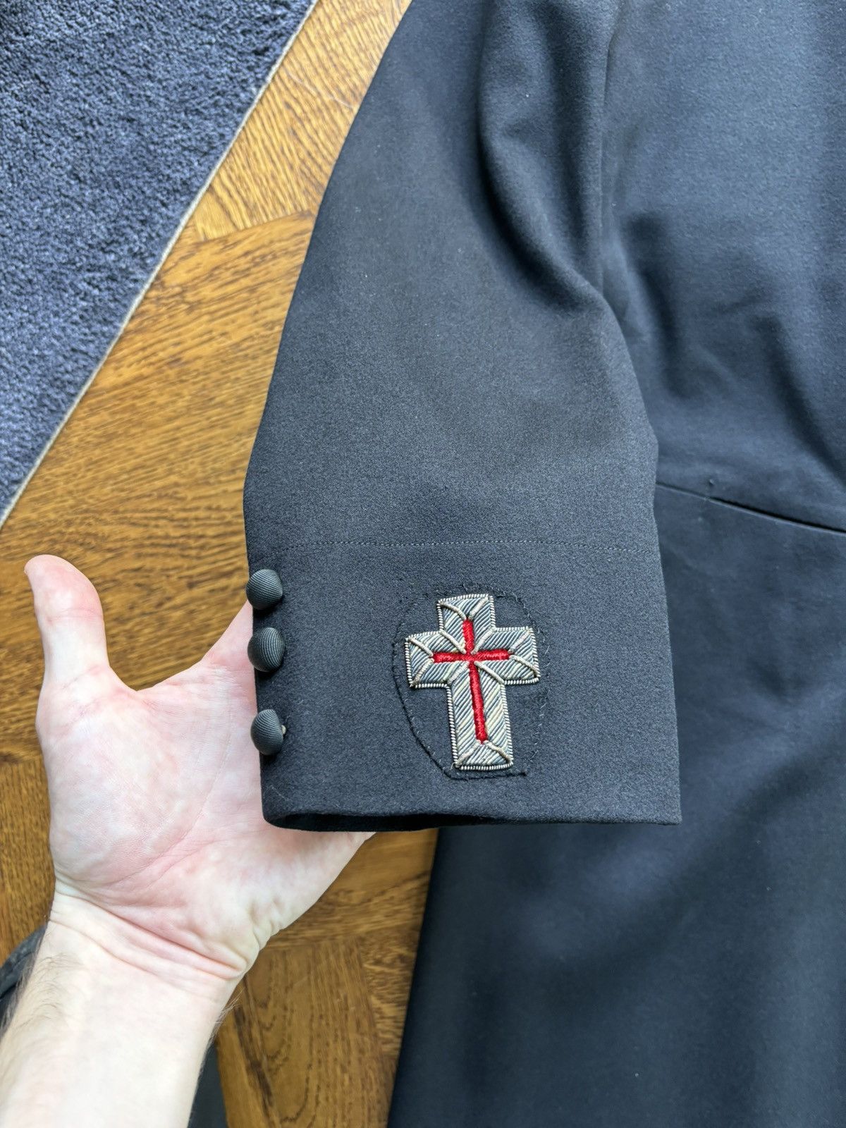Other True Vintage Freemasons Wool Coat 1900s Knights Templar MFG Size US XS / EU 42 / 0 - 10 Thumbnail