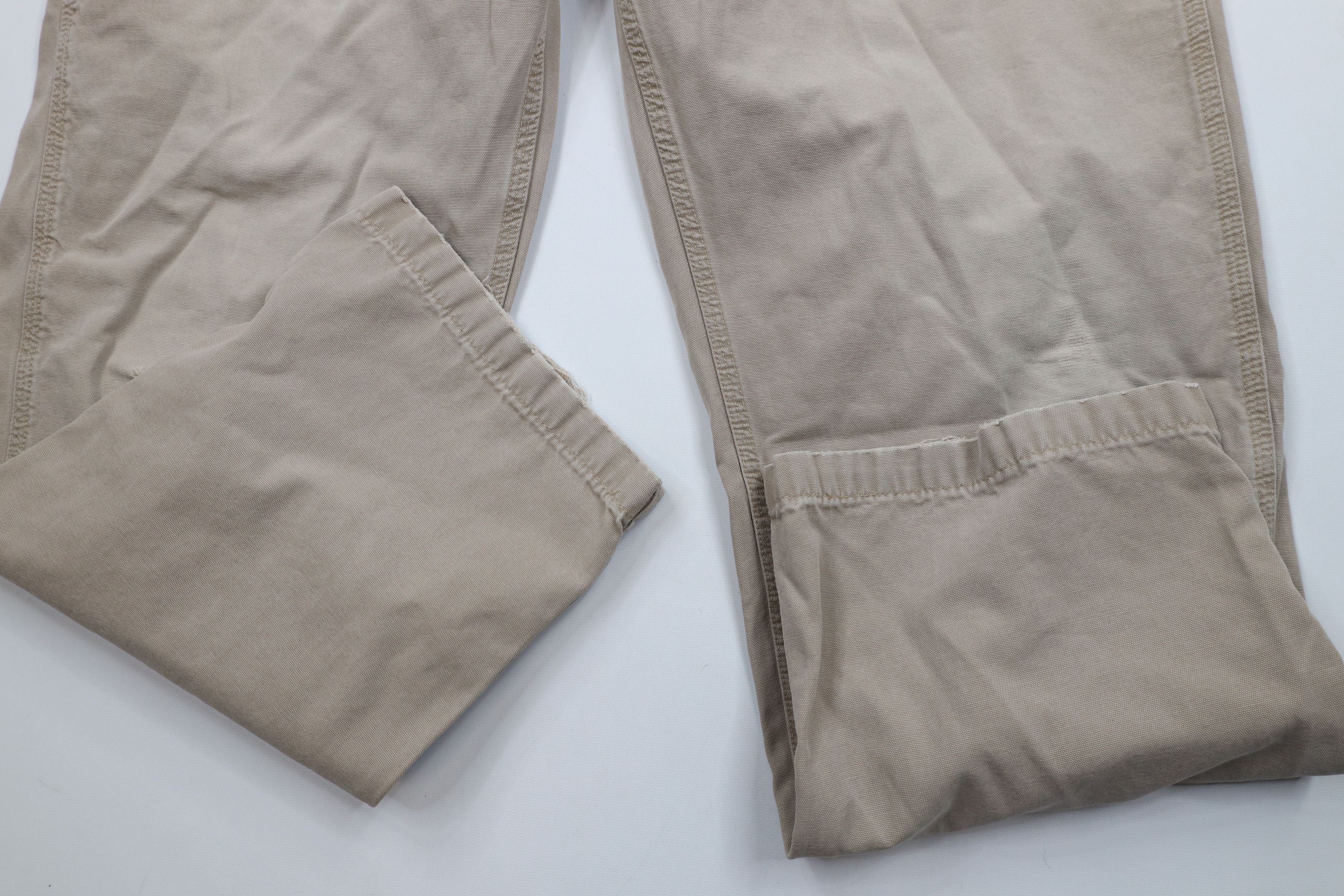 Carhartt × Vintage Vintage Y2K Carhartt Canvas Wide Leg Dungaree Pants Beige Size US 36 / EU 52 - 6 Thumbnail