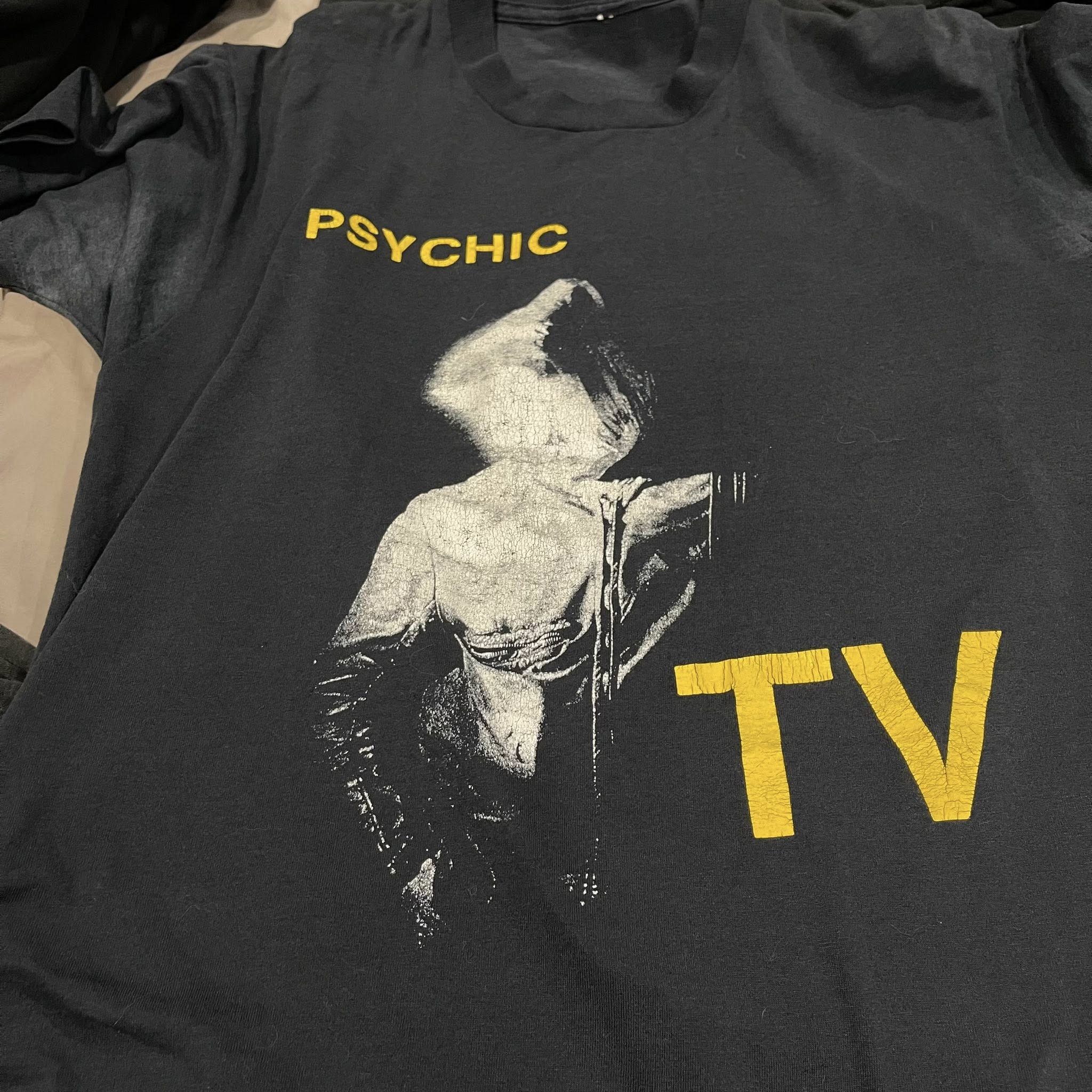 Band Tees × Vintage Vintage 80s Psychic TV Shirt Size US L / EU 52-54 / 3 - 2 Thumbnail