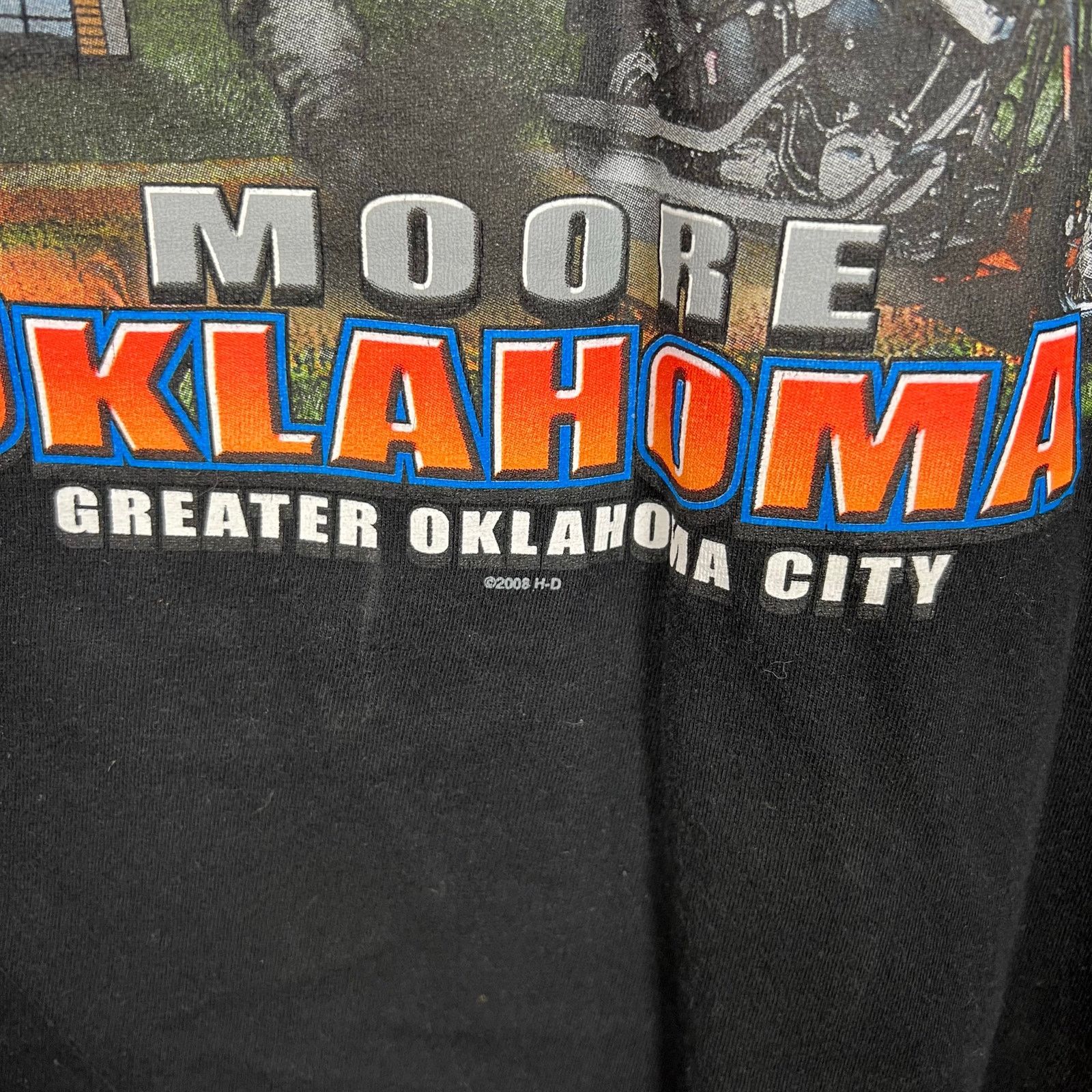 Harley Davidson Harley Davidson Clown Black Shirt Oklahoma City XXL 25x31 Size US XXL / EU 58 / 5 - 5 Thumbnail
