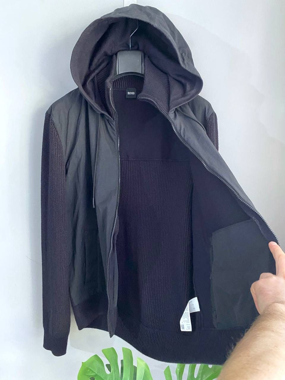 Hugo Boss Hugo Boss Kennsington Men's Blend Knitted Hooded Jacket, XL Size US XL / EU 56 / 4 - 13 Thumbnail
