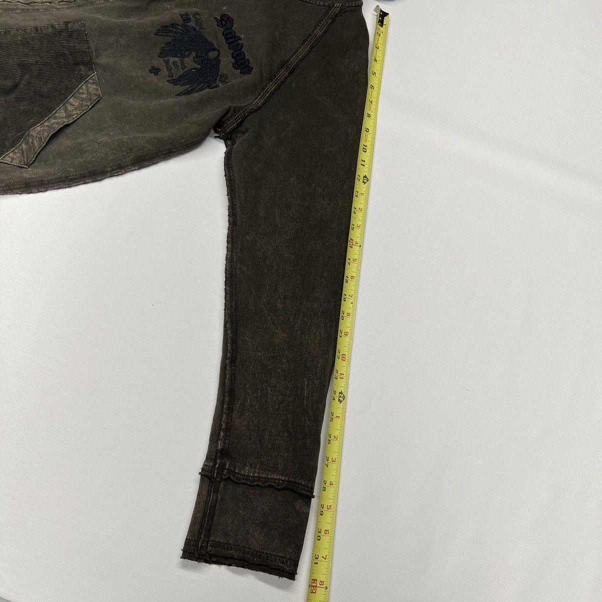If Six Was Nine × Japanese Brand × Salvage Salvage Hoodie Y2K Skull Cross Wing Japanese Sweatshirt Size US L / EU 52-54 / 3 - 24 Thumbnail
