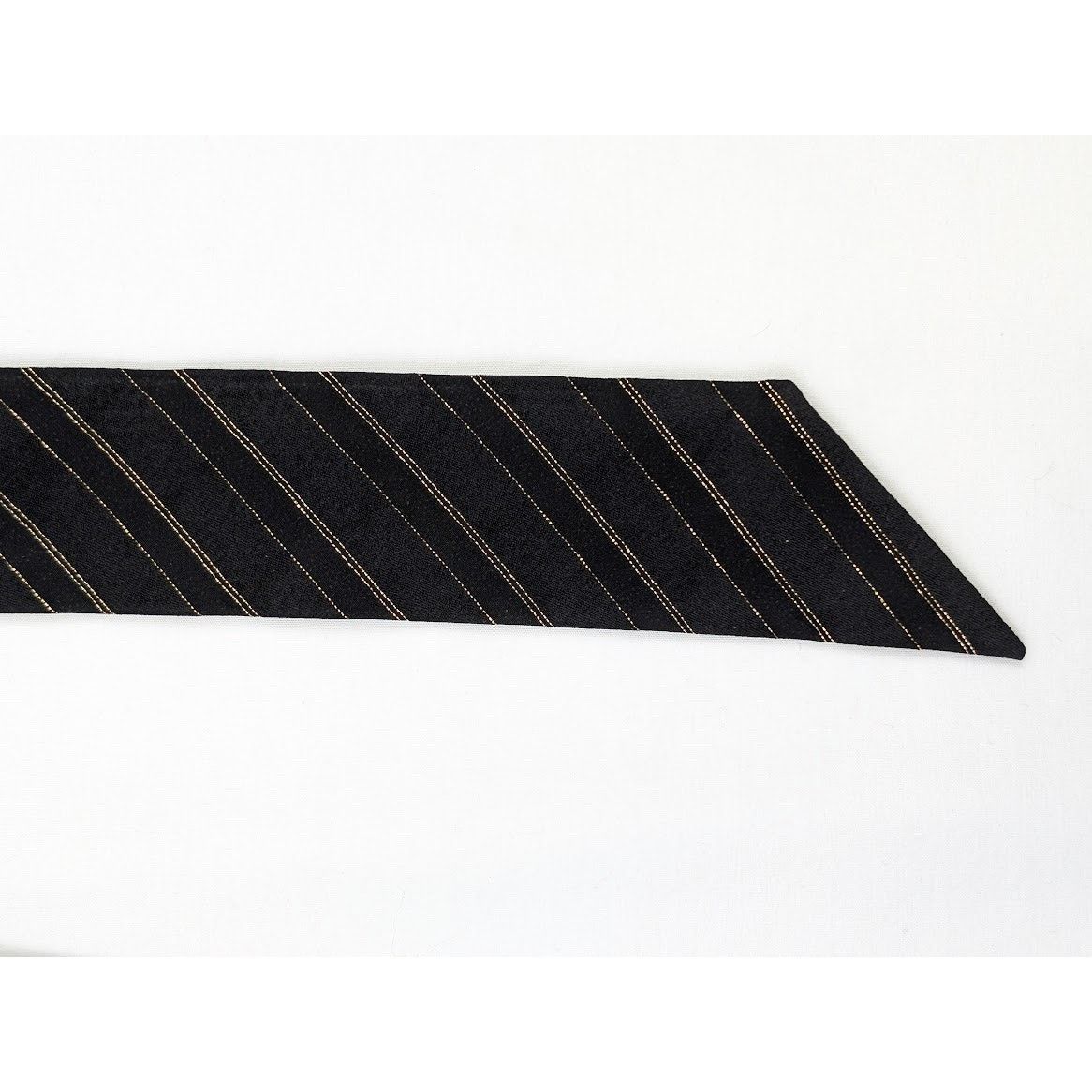 Saint Laurent Paris o1rshd1 Q:2 / Size: OS / Scarf Noeud Lavallie in Black/Gold Size ONE SIZE - 4 Thumbnail