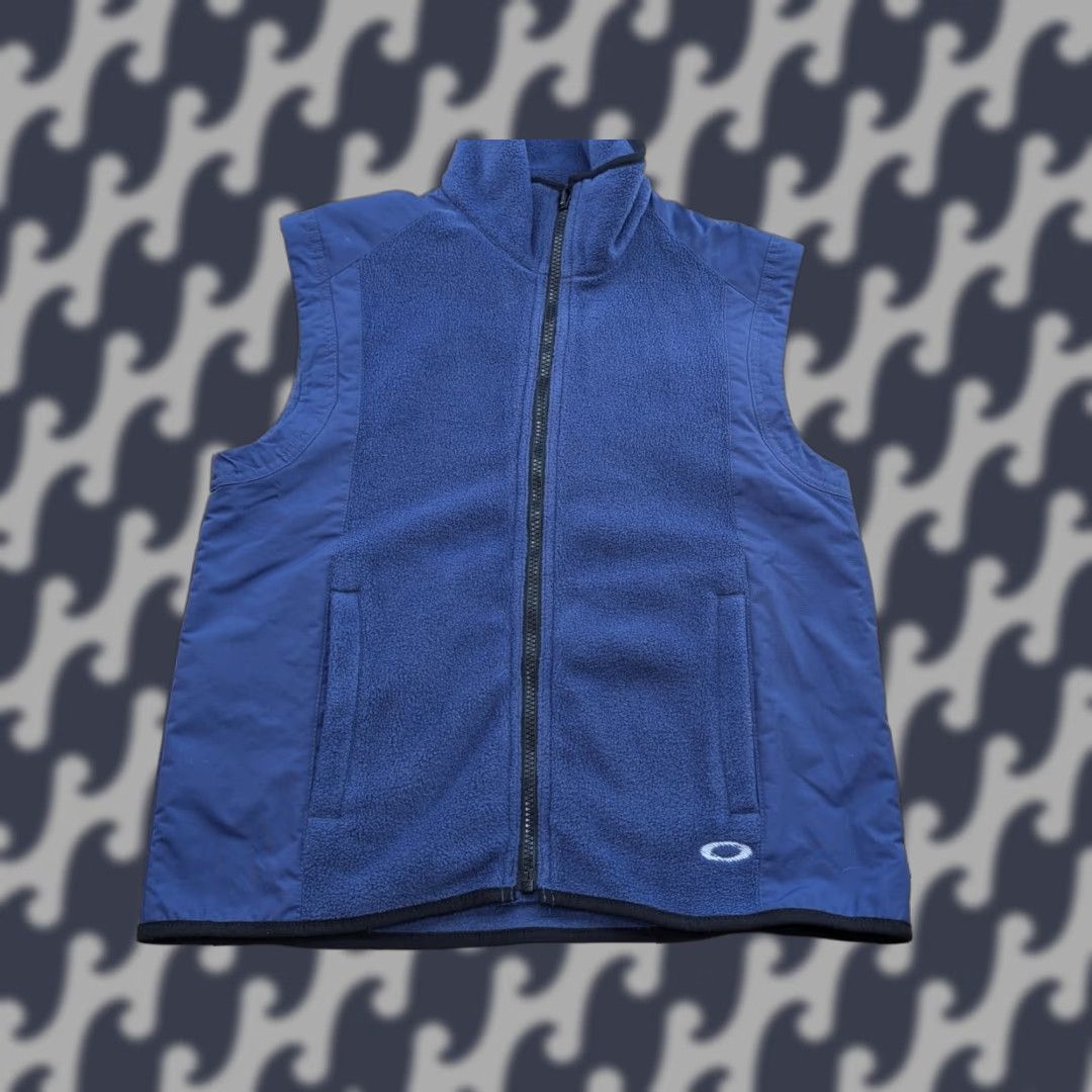 Oakley VINTAGE Oakley Jacket Mens XS Blue Fleece Full Zip Quick Dry Techwear Gorpcore Stacked Style 2000s Size US XS / EU 42 / 0 - 1 Thumbnail
