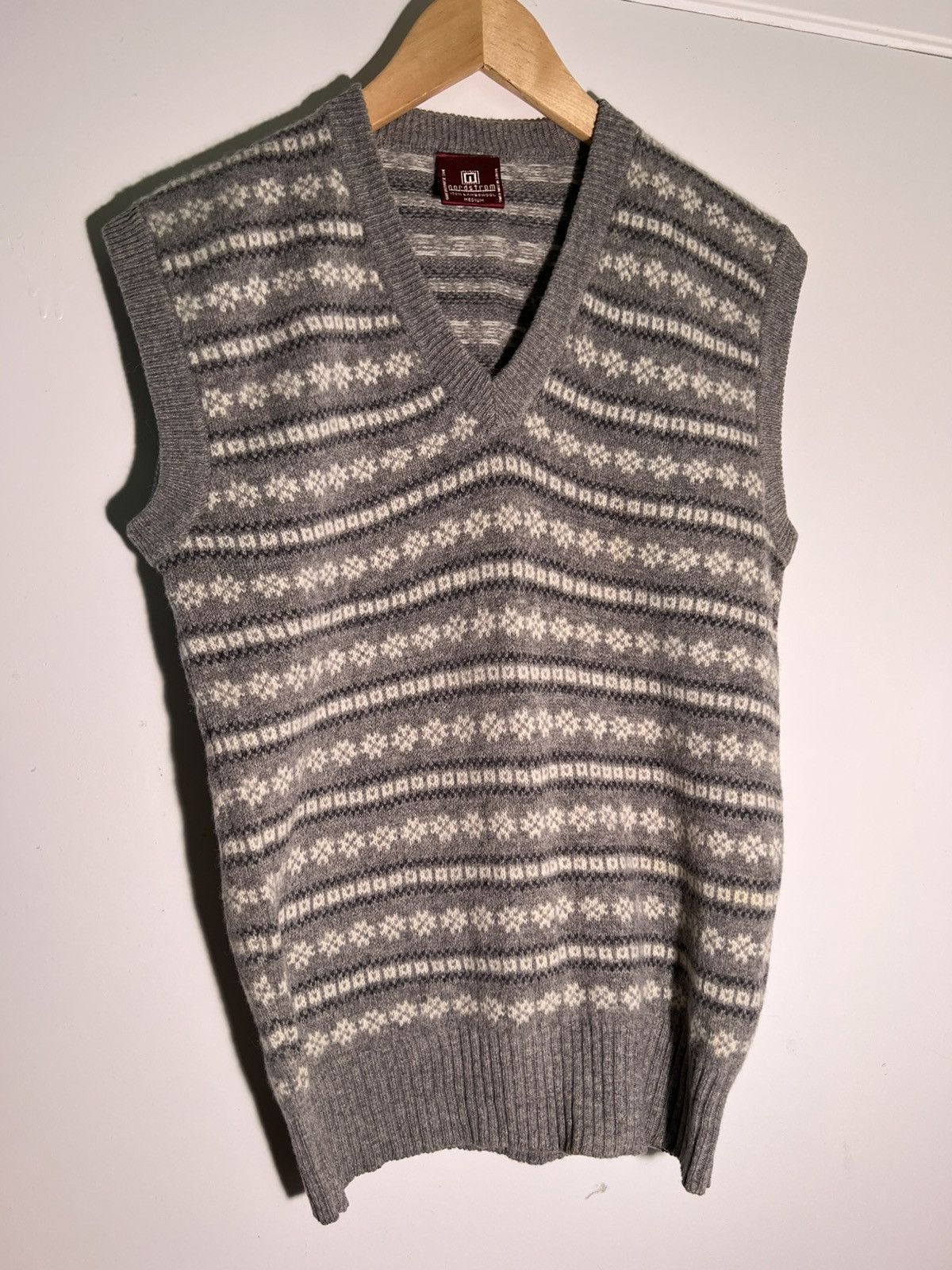 Vintage 80’s 90’s VTG Vintage Nordstrom Lambswool Holiday Retro Vest Size US M / EU 48-50 / 2 - 1 Thumbnail