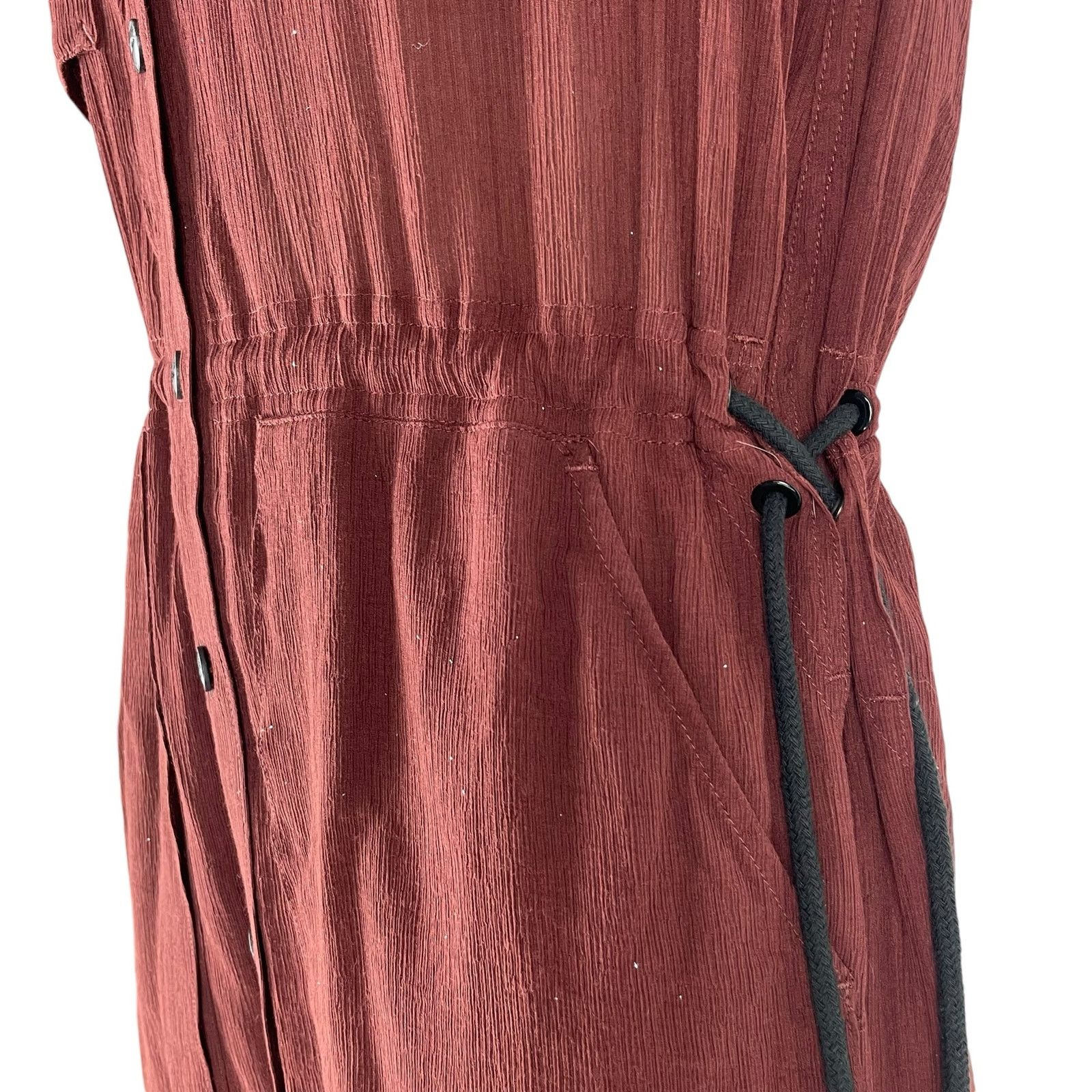 Rag & Bone Rag & Bone Oasis Button Down Shirt Dress Deep Red Size XXS Size XXS / US 00 / IT 34 - 6 Thumbnail