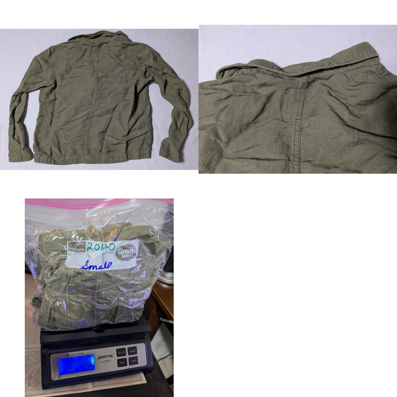 Madewell MADEWELL LEAGUE LINEN Blend Women Small Green Lightweight Cargo Jacket FO890 Size S / US 4 / IT 40 - 10 Thumbnail