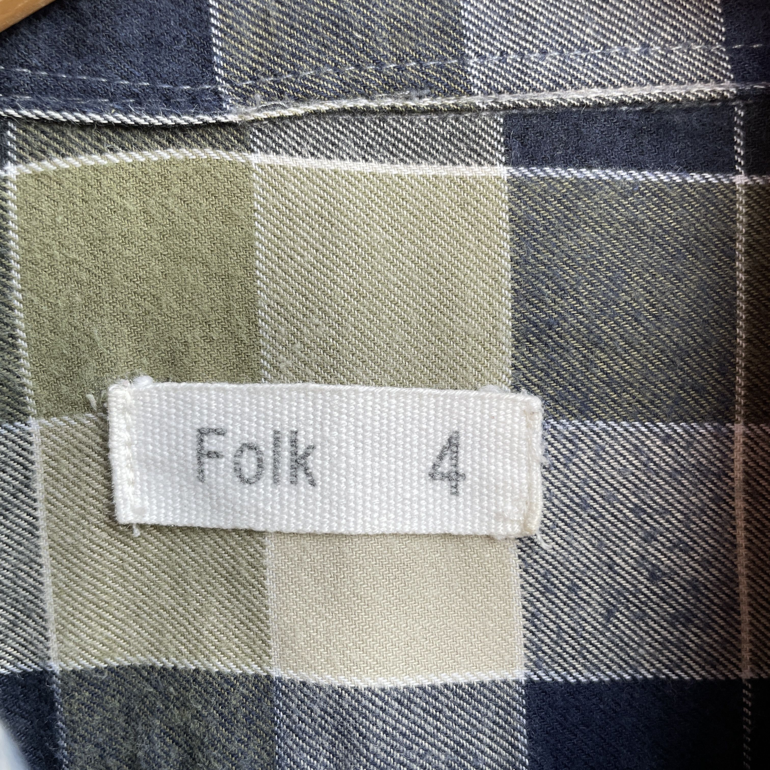 Folk Folk Check Flannel Shirt Size 4 Size US L / EU 52-54 / 3 - 5 Thumbnail