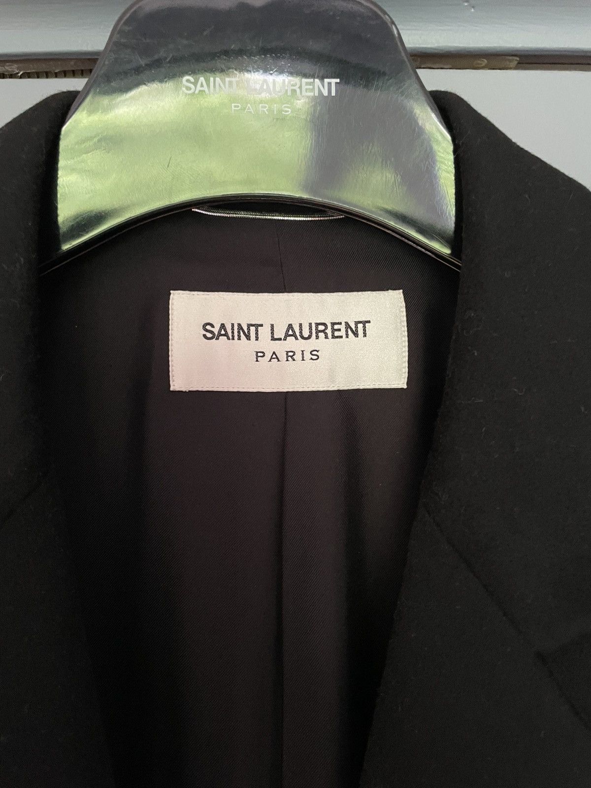 Saint Laurent Paris Single-Breasted Wool Cashmere Coat Size US L / EU 52-54 / 3 - 10 Thumbnail