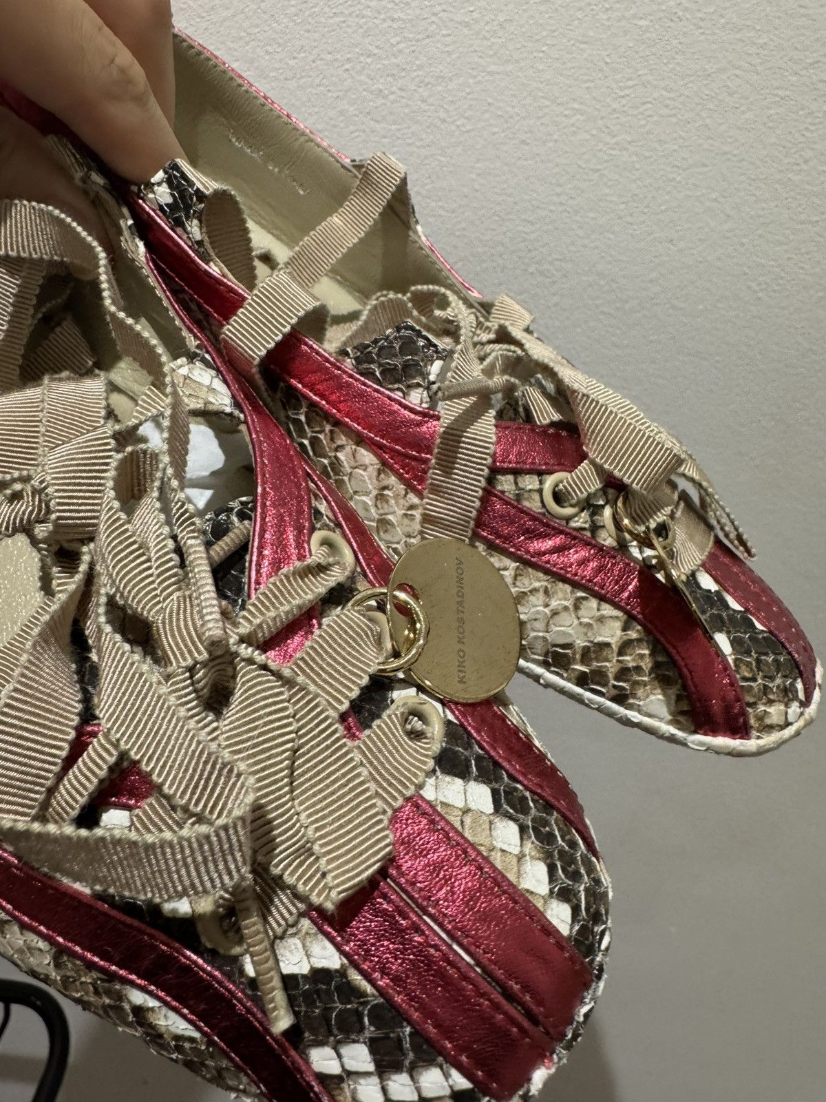 Kiko Kostadinov Kiko Kostadinov Ballet Shoes Red leather straps Size US 9 / IT 39 - 4 Thumbnail