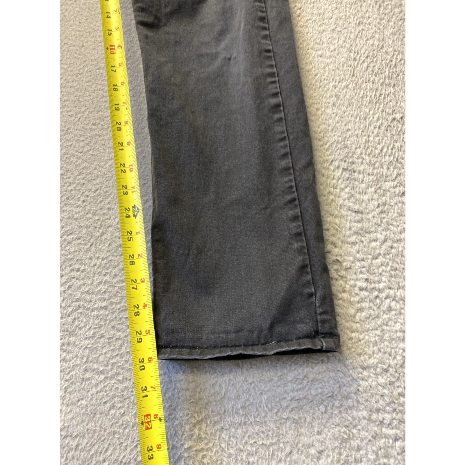 Levi's VINTAGE Levi’s 512 Jeans Slim 32x30 Faded Black Denim 5-Pocket Regular Men Size US 32 / EU 48 - 5 Thumbnail