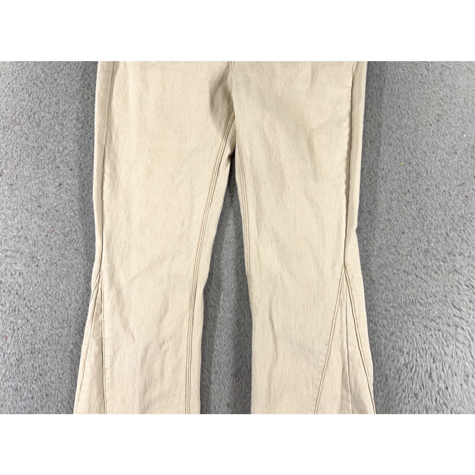 Vintage Ban Jara Jeans Women Beige Denim 22x30 Mid Rise Flared 30 Inseam Cotton Blend 5-Pocket Embroidered Casual Pants Mens? Wait no. End with Womens. Size 25" / US 0 / IT 36 - 3 Thumbnail