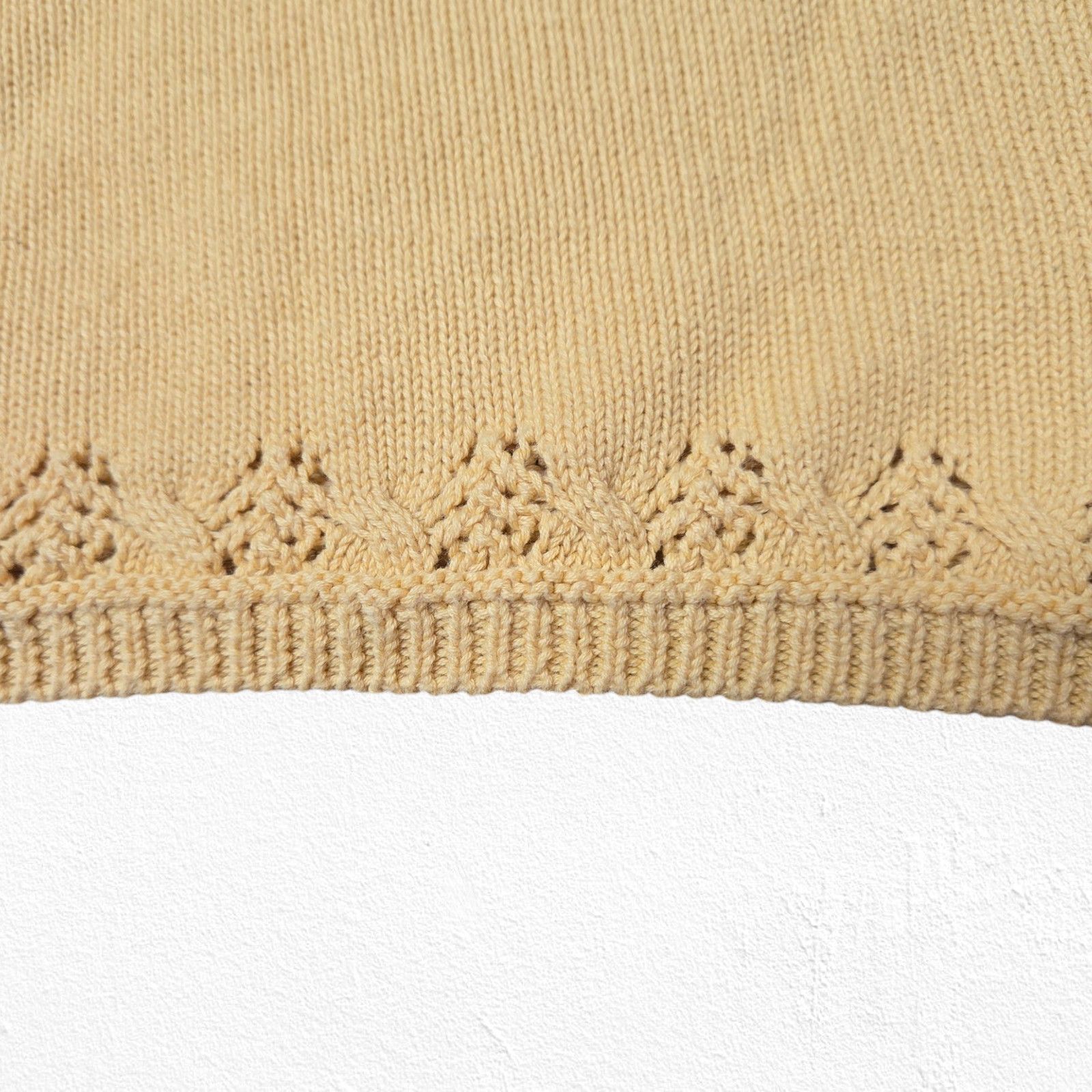 Other Y2K Yellow Crochet Knit Tunic Sweater Dress Size Large Size L / US 10 / IT 46 - 6 Thumbnail