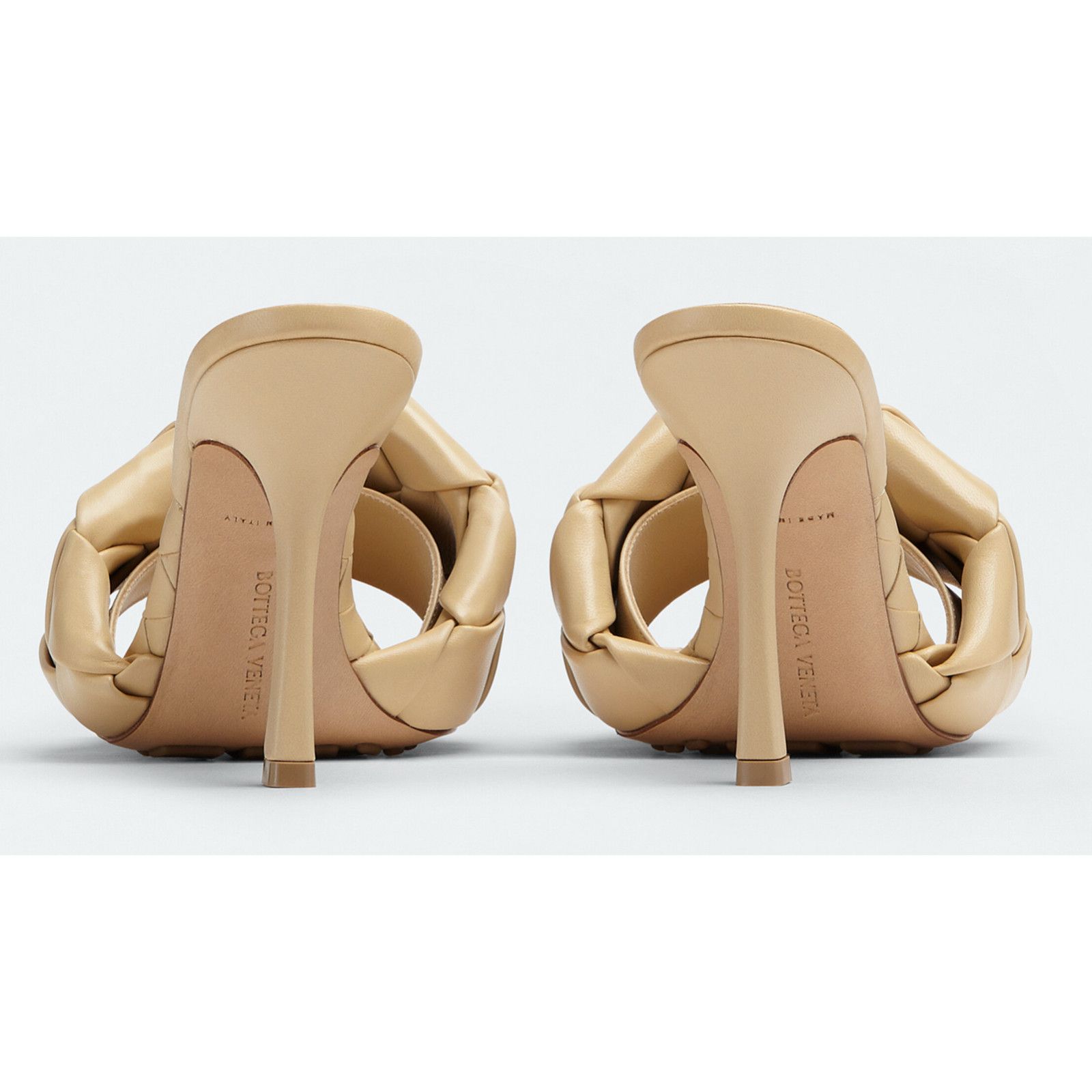 Bottega Veneta Lido Cane Sugar Intrecciato Leather Mule Heel Sandal 37 Size US 7 / IT 37 - 10 Thumbnail