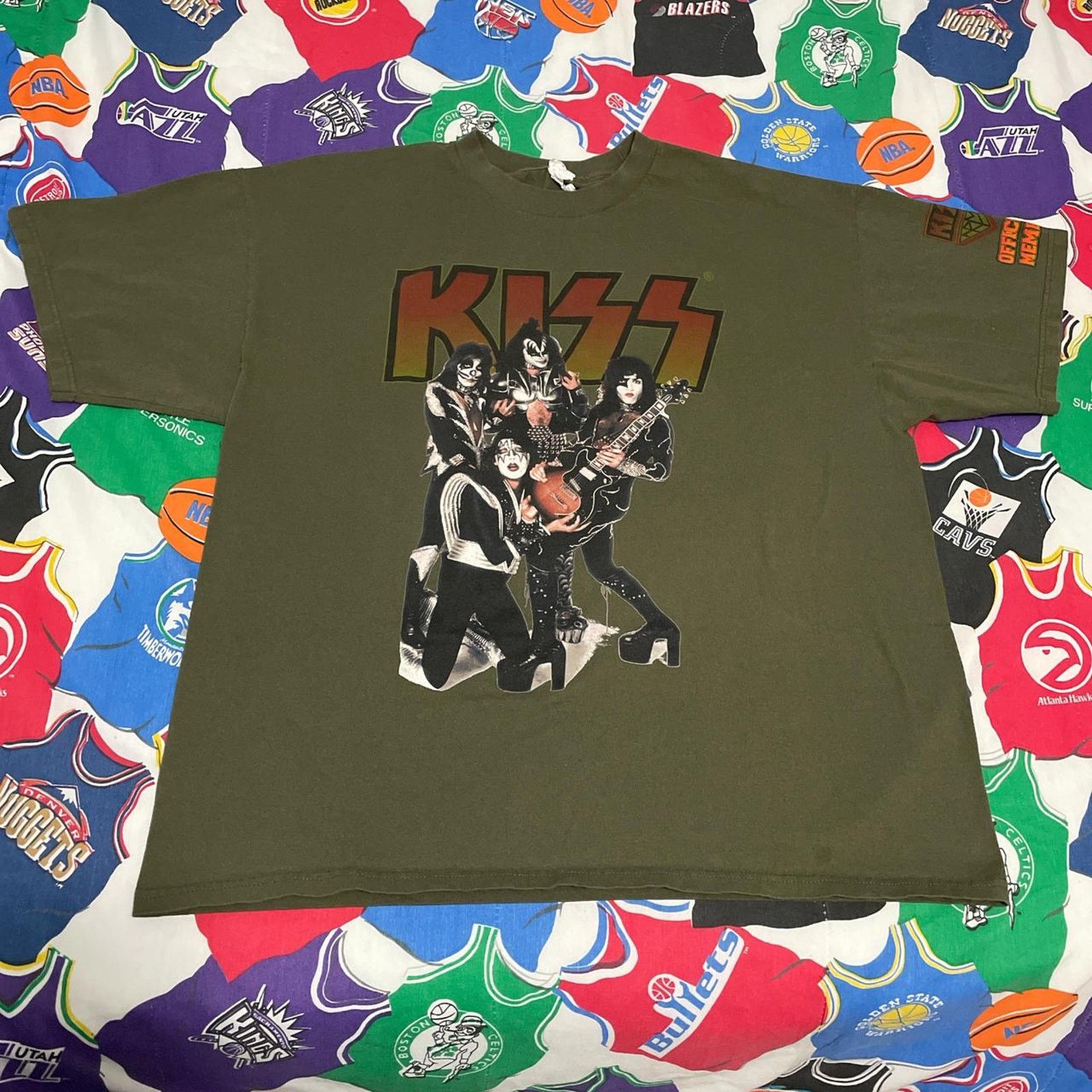 Band Tees × Vintage Kiss Army Official Member 40 Year Anniversary Tour Rock Tee Size US XL / EU 56 / 4 - 1 Thumbnail