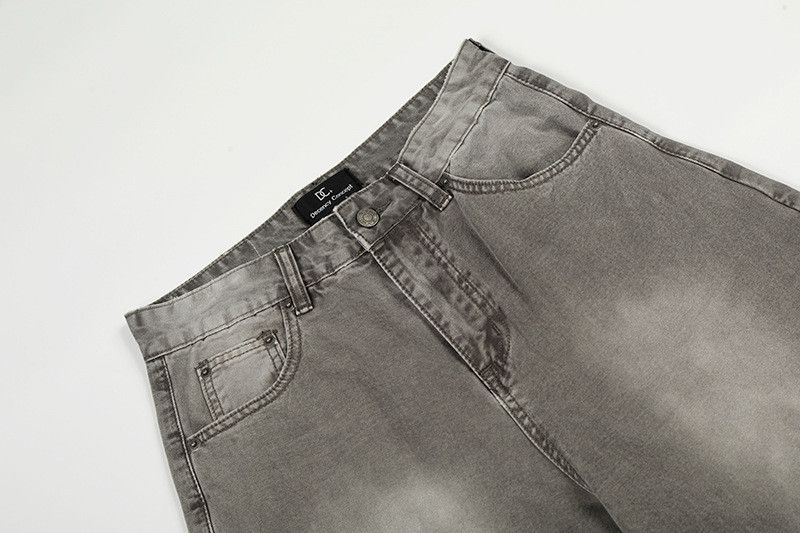 Vintage American retro washed distressed curved jeans for men Size US 32 / EU 48 - 3 Thumbnail