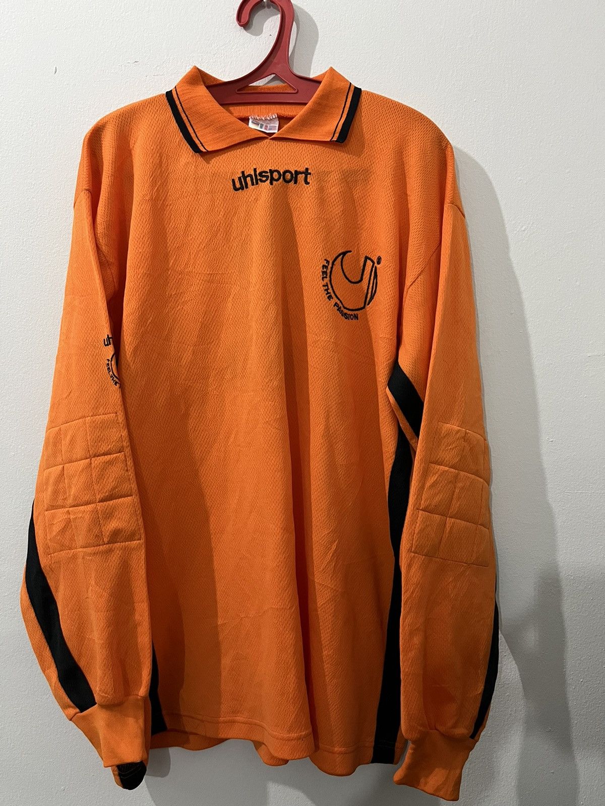 Vintage Vintage 80s UHLSPORT ITALY FEEL THE PASSION NUMBER 1 JERSEY Size US L / EU 52-54 / 3 - 1 Thumbnail