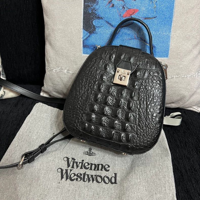 Vivienne Westwood Vivienne Westwood size os Ostrich embossed leather handbag Size ONE SIZE - 1 Thumbnail