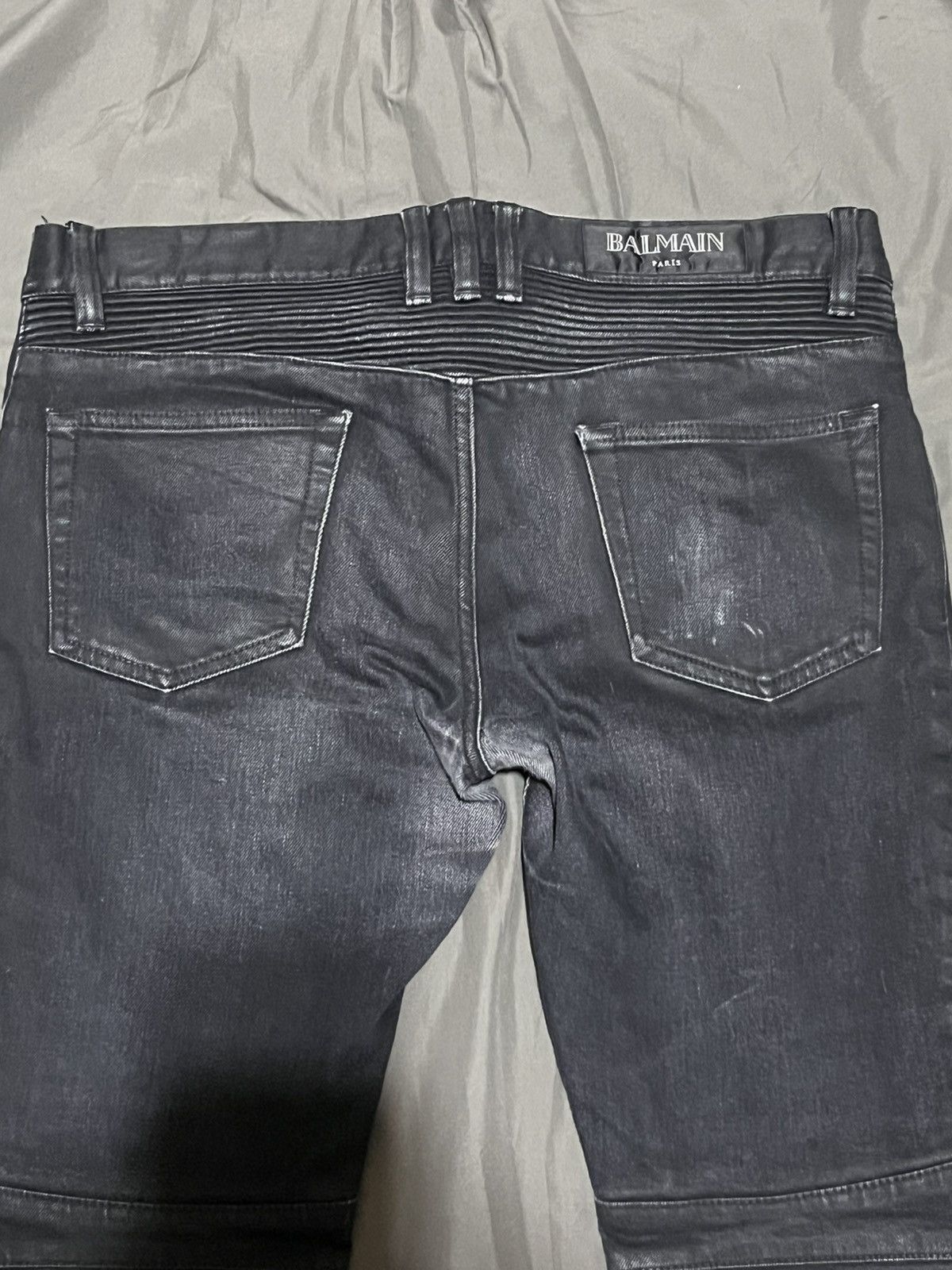 Balmain Black Balmain Biker Denim Size US 34 / EU 50 - 9 Thumbnail