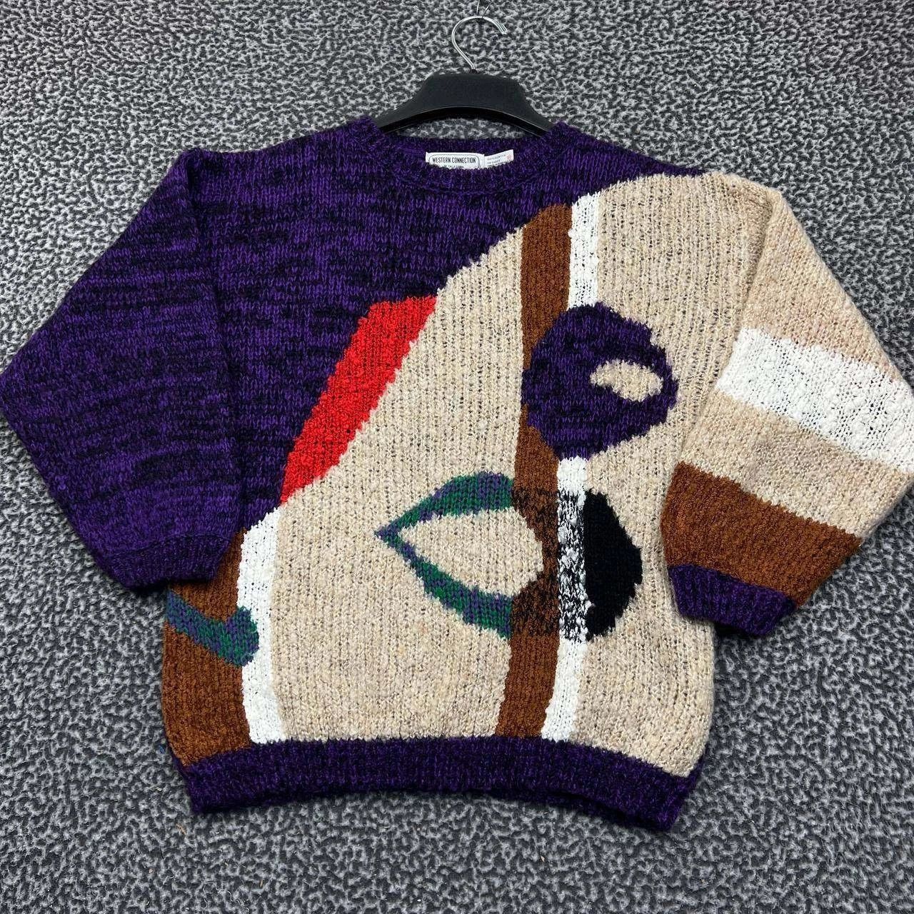 Other Vintage Western Connection Sweater Women Abstract Knit M Size M / US 6-8 / IT 42-44 - 1 Thumbnail