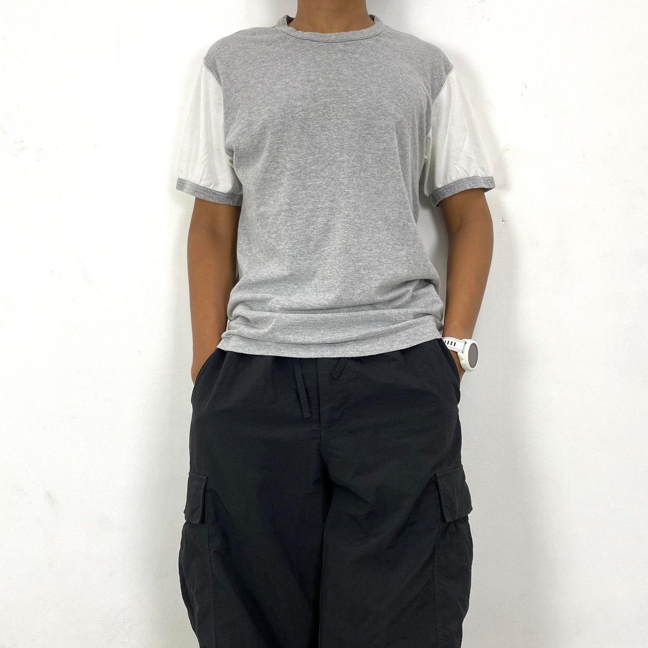 Comme des Garcons SS07 Comme Des Garçons Homme CDG Back Print Two Tone Tshirt Size US M / EU 48-50 / 2 - 11 Thumbnail