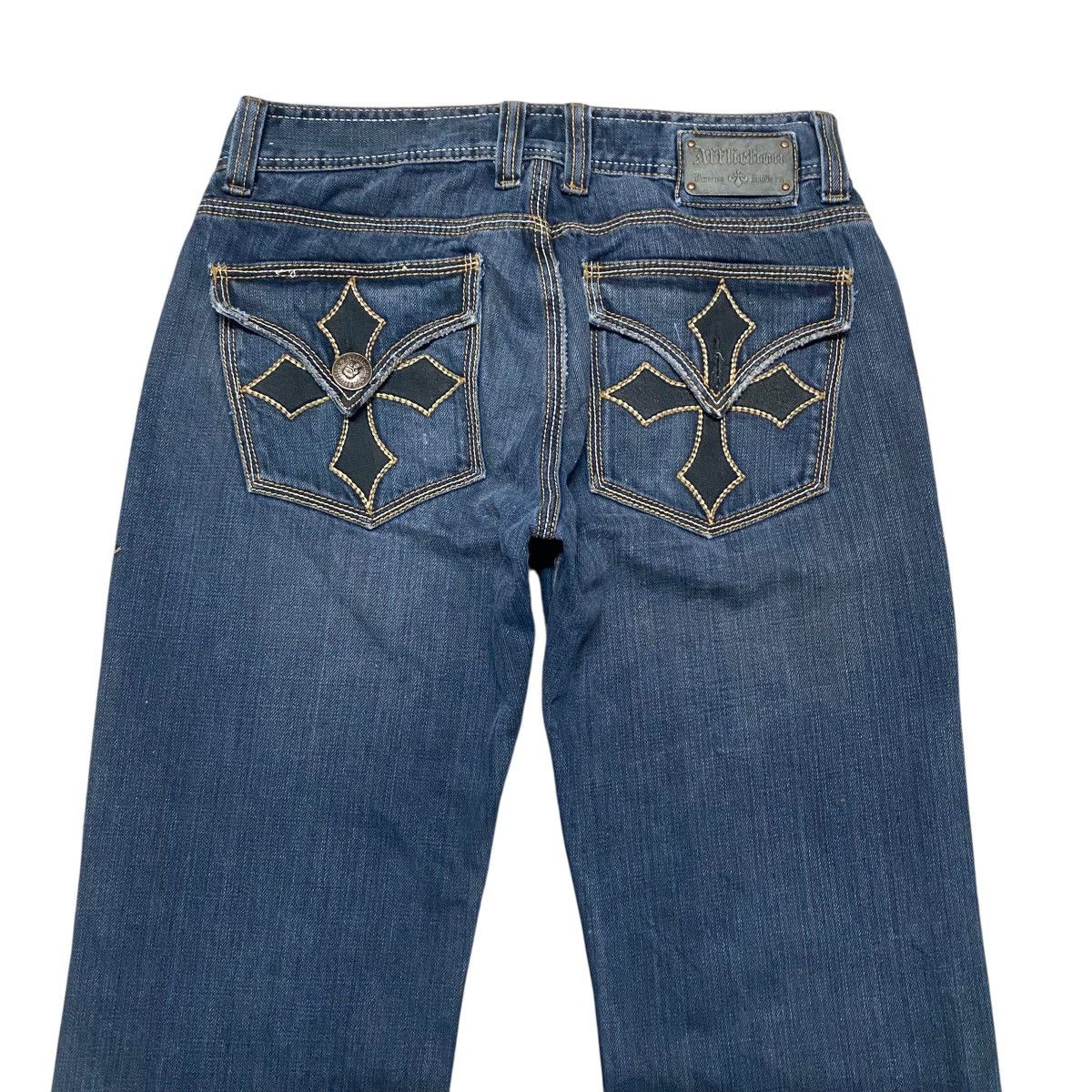 Affliction Vintage Y2K AFFLICTION Denim Embroidered Jeans Size US 32 / EU 48 - 11 Thumbnail
